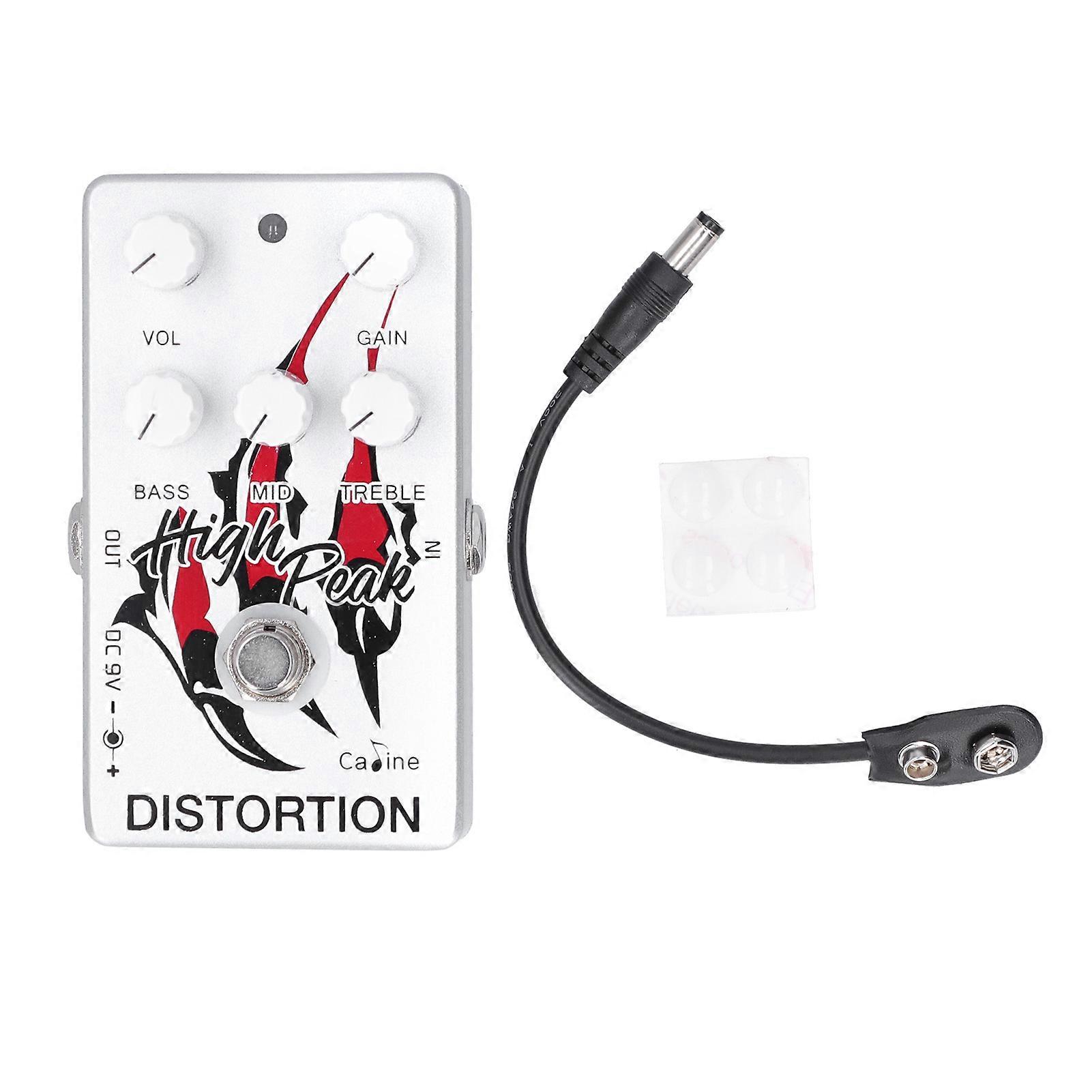 Distortion Pedal Electronic Guitar High Gain Effect Effector 9V DC Musical Instrument Accessory