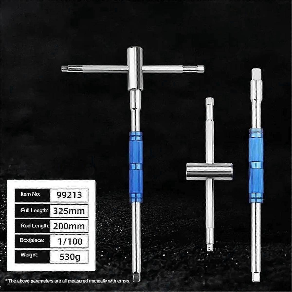 T Handle Hexagon Wrench Versatile Adjustable for Car Electric Vehicle Motorcycle Maintenance Spinner