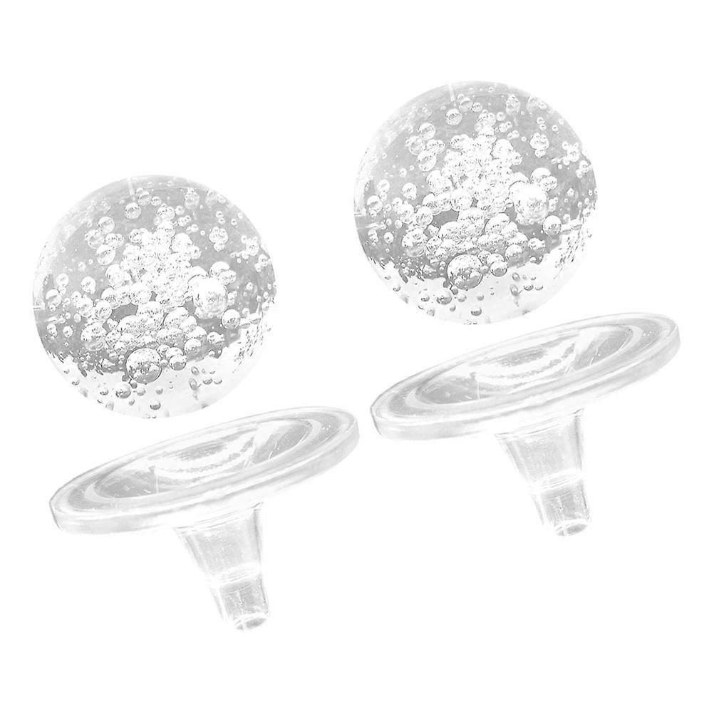 2pcs Bubble Crystal Ball for Water Fountains Crystal Ball Tabletop Fountains with Stand Holder 8cm Ball