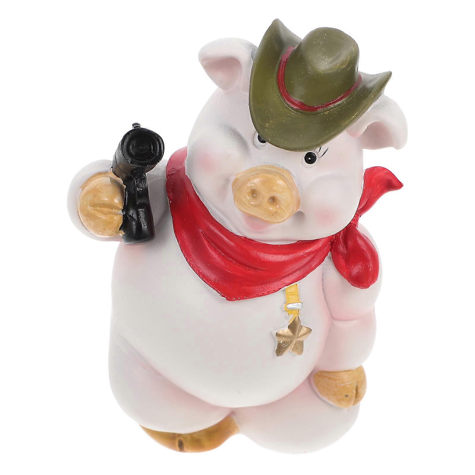 Cute MultiColor Pig Money Box Resin Coin Bank Unique Design OneWay Savings Ideal for Kids and Home Decor 5.5 inches