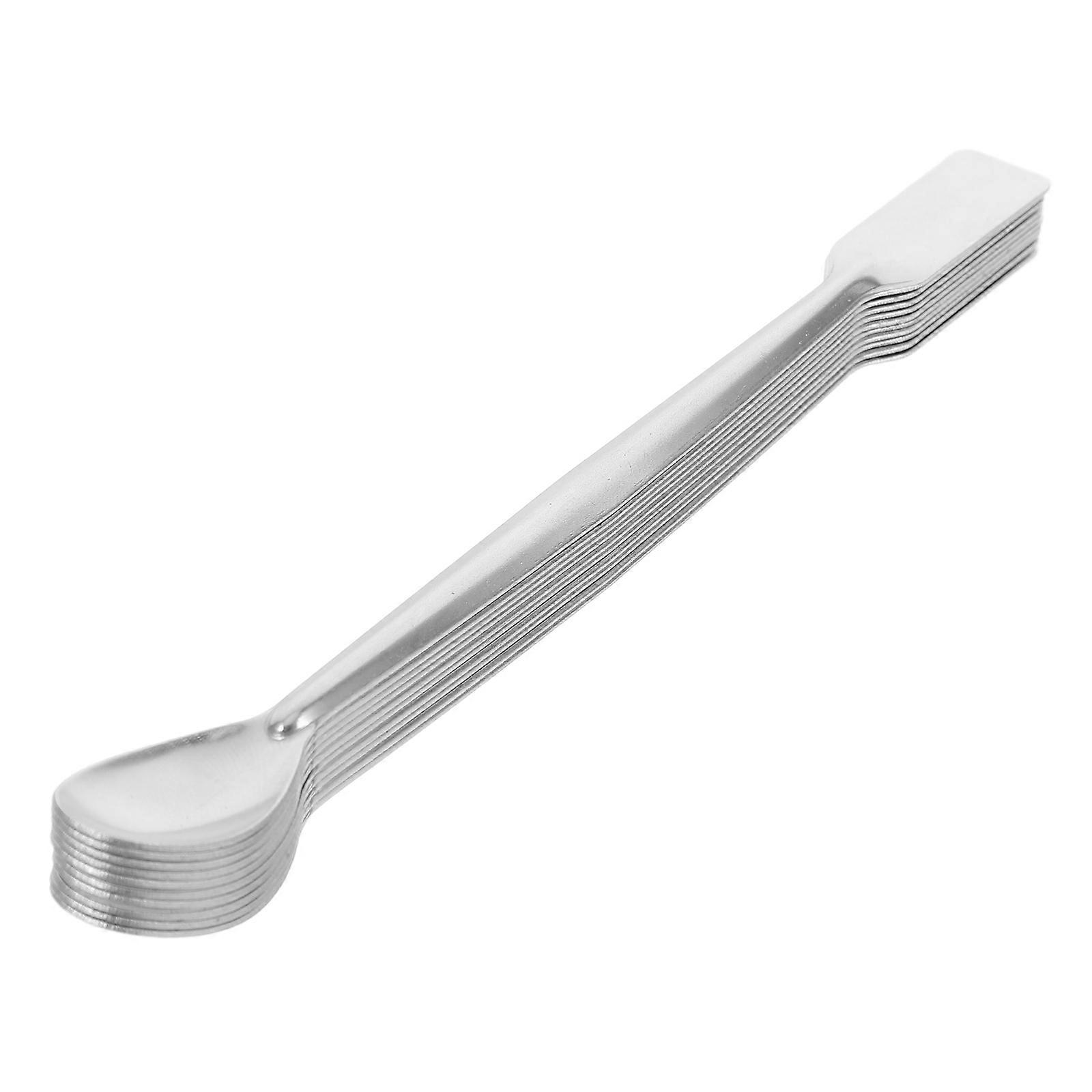 10pcs Lab Spoon Ended Sampling Mixing Spoons for Laboratory Use Easy to Clean for Medical Scientific Applications