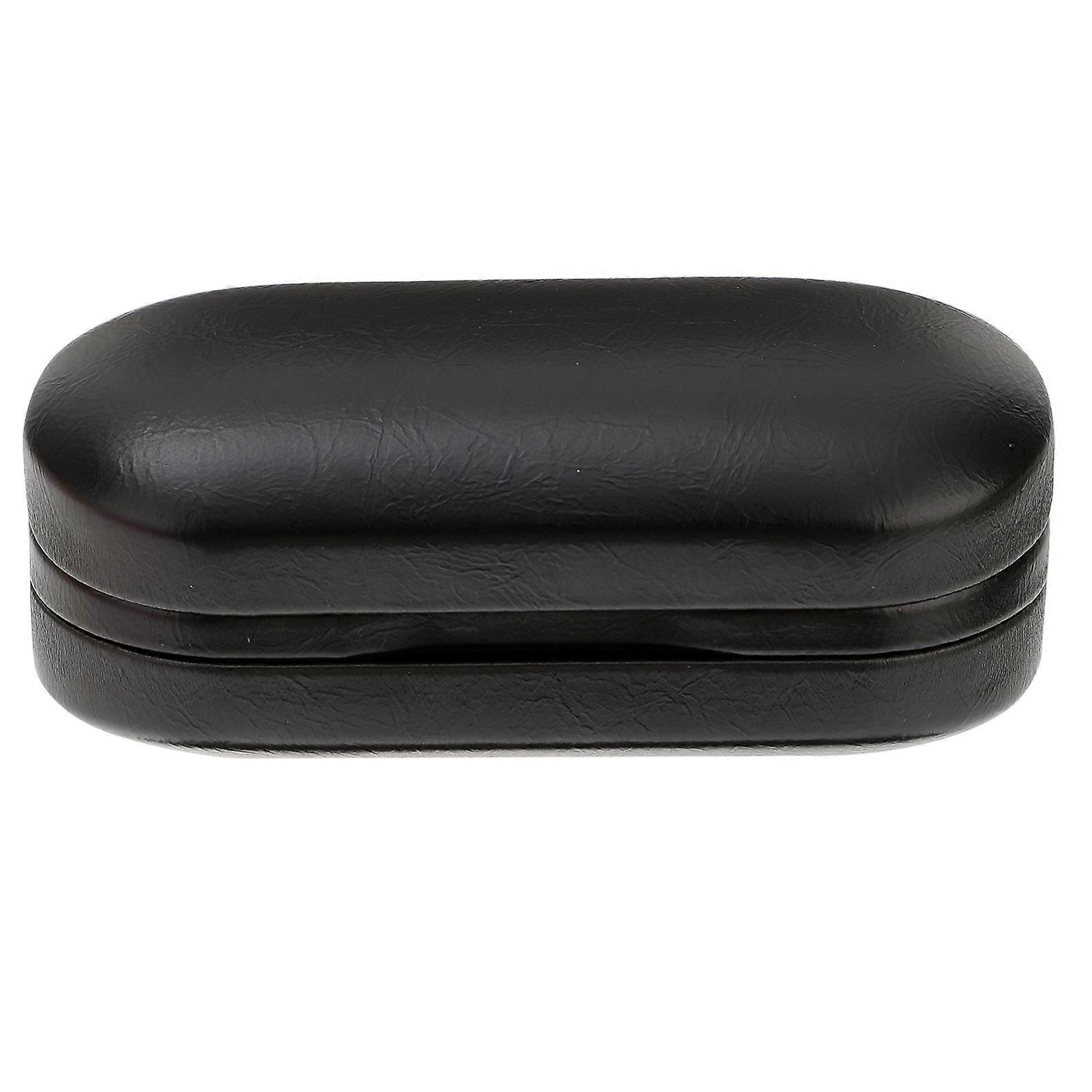 Double Glasses Case Portable Travel Sunglasses Storage Case Black Durable 16.00X7.20X6.80CM 1Pack