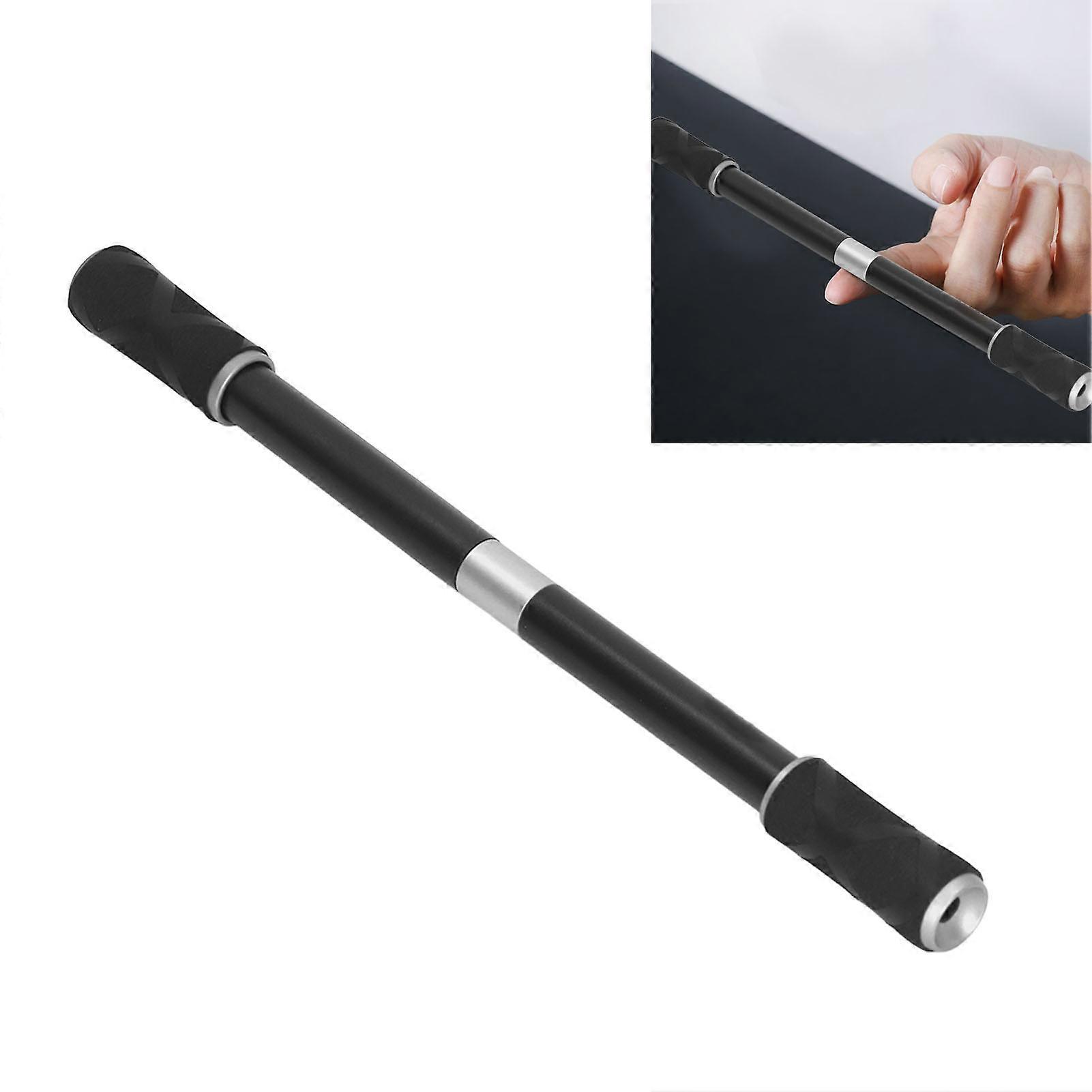 Fingertip Rotating Pen Excellent Balance Reduce Pressure Prevent Slip Gaming Pen Toy Black Silver 