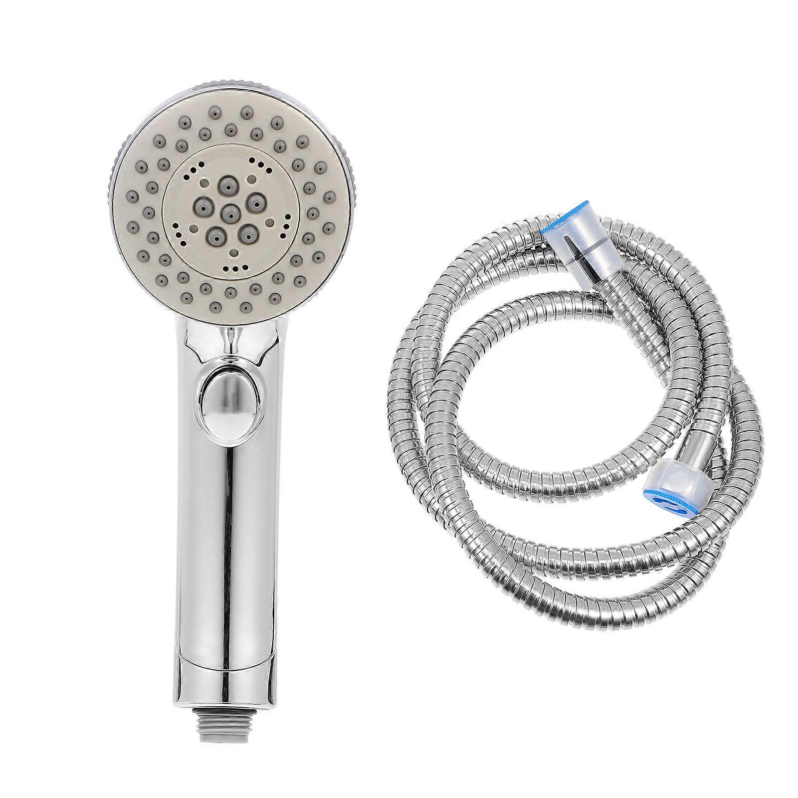 Hand Held Shower Sprayer 1 Set Hotel Style Shower Experience Home Bathing Supply Round Shape ABS Material