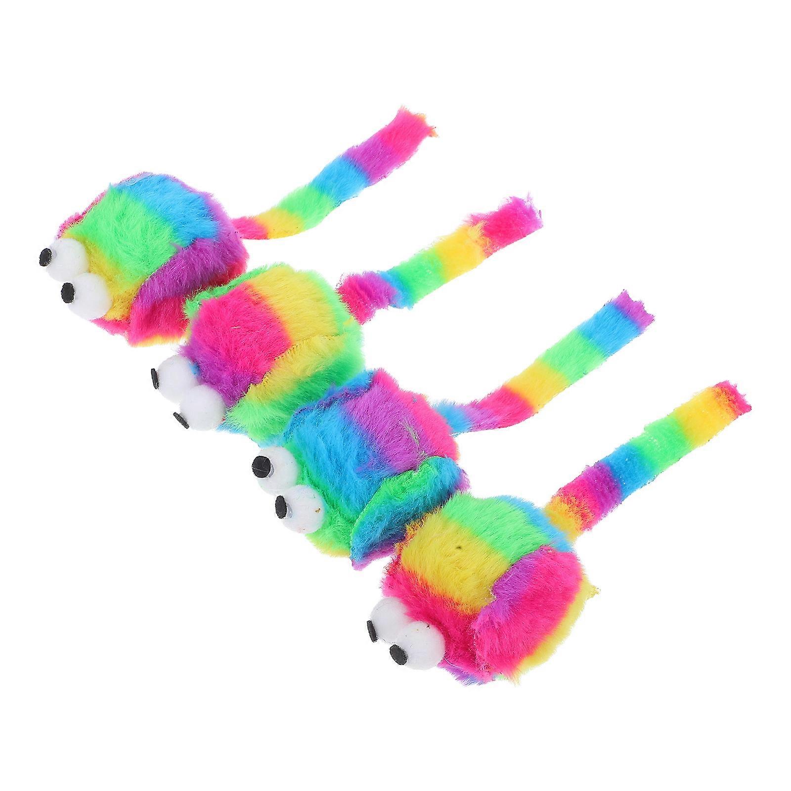 Cute Realistic Plush Mouse Toys for Cats with Fine Craftsmanship and for Decoration 4pcs