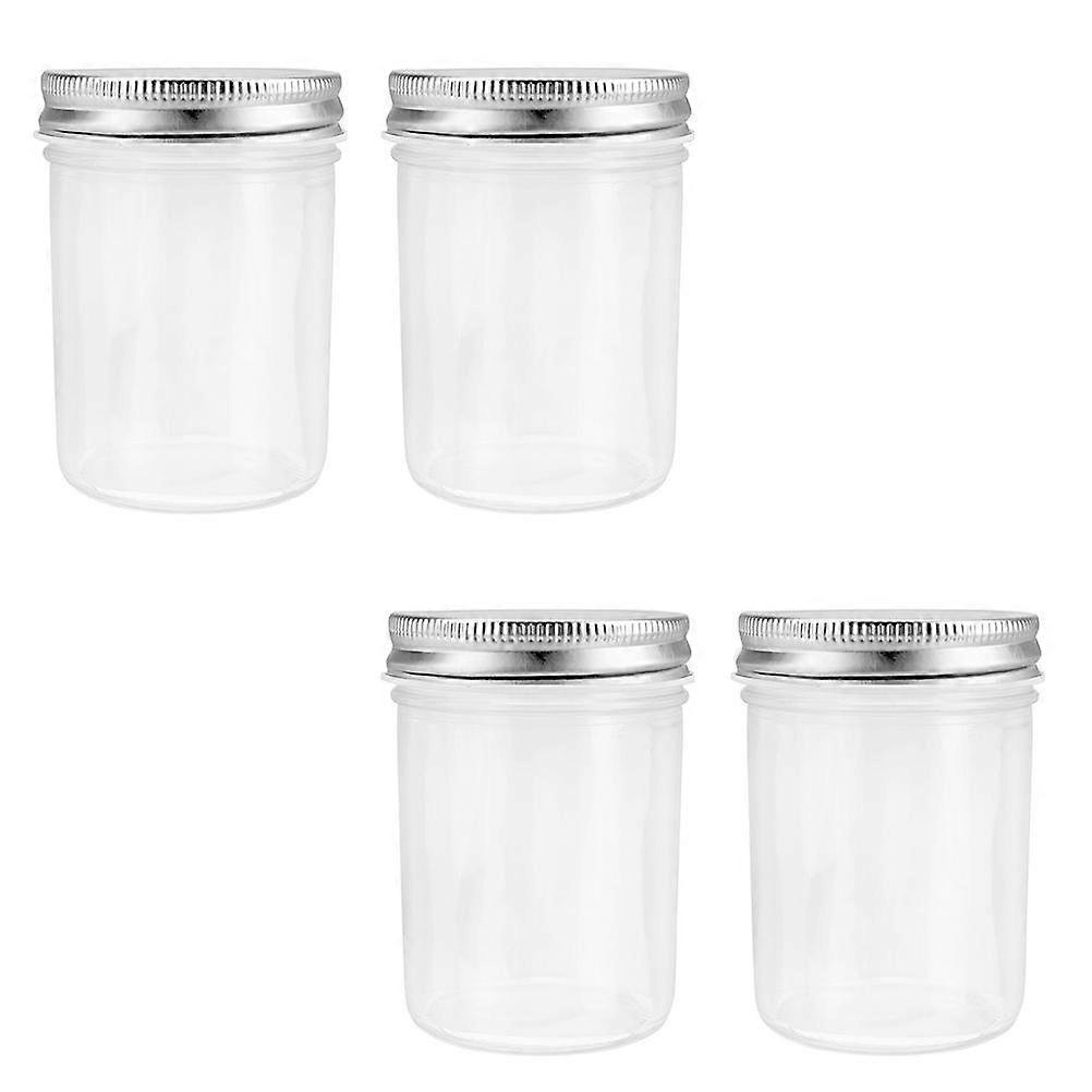 Sealing Containers with Airtight Glass and Tinplate for Storage Use Assorted Color 4pcs