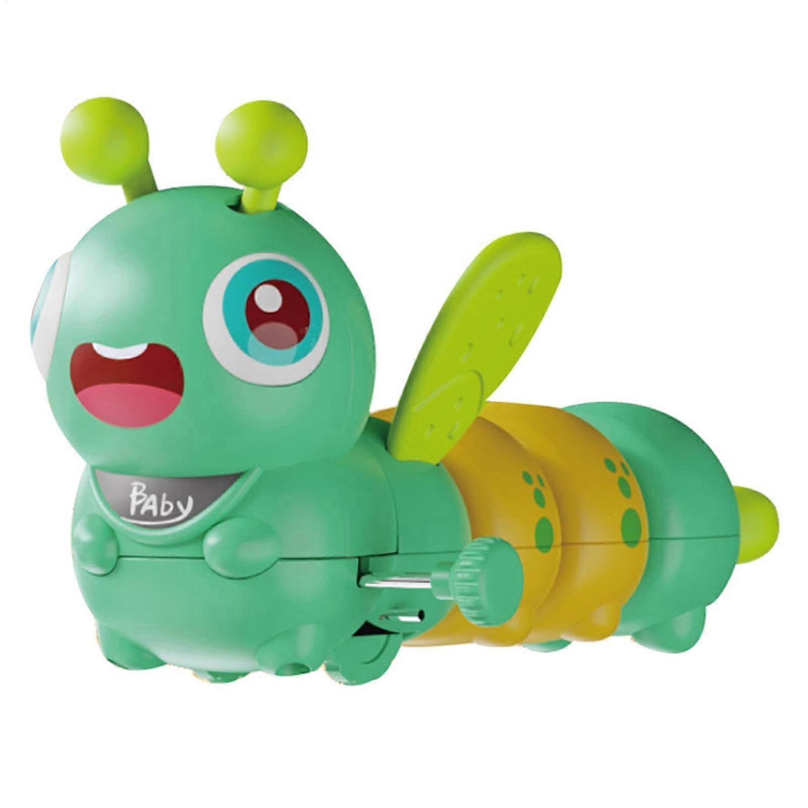 Running Toy for Kids, Wind-Up Crawler in Dark Green, Learning Fun for Children Ages 3 and Up