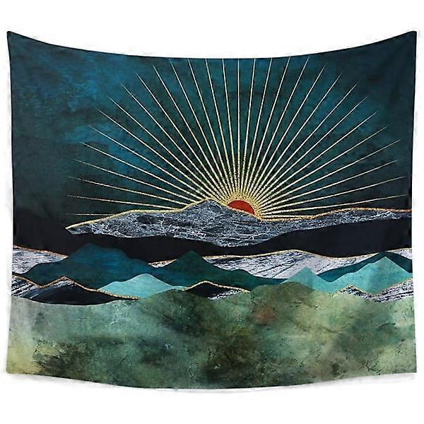 Psychedelic Wall Hanging, Landscape Tapestry with High-Resolution 3D Digital Printing, Comfortable and Durable for Home Decoration in All 4 Seasons, E
