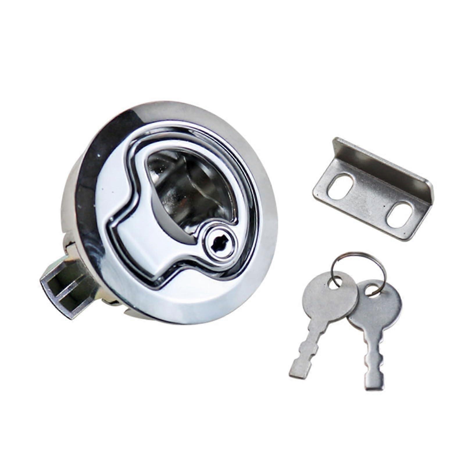 Zinc alloy panel lock with embedded handle for distribution box and control cabinet, 1 piece.