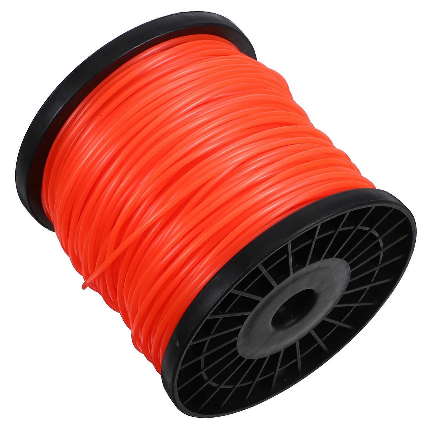 Straw Rope Lawn Mower Cord 1 Roll Nylon Orange Trimmer Line for Garden Cutters Leaf Blower Weed Eater Accessories