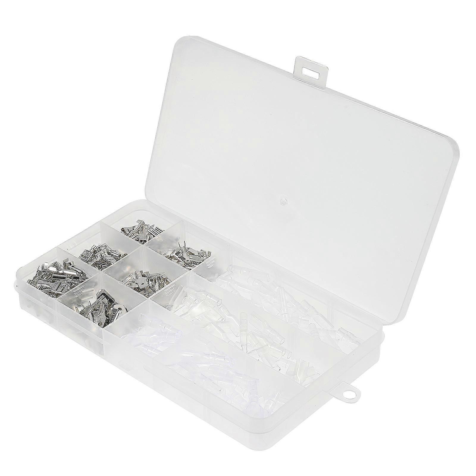 270Pcs Mixed Male And Female Crimp Wire Connectors With Sleeve For Rocker Switch Connections Ensuring Safe And Reliable Usage