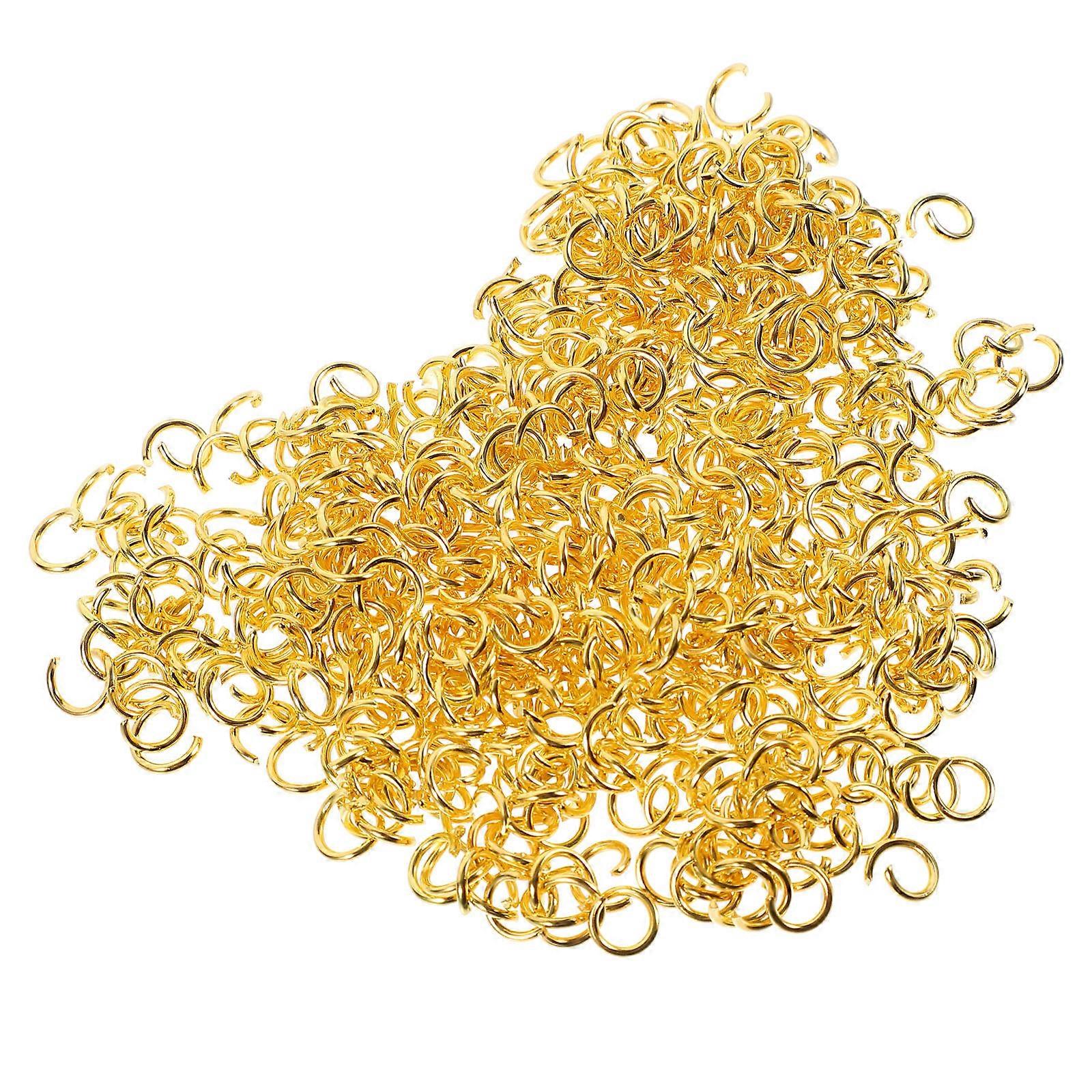 500pcs Open Jump Rings Jewelry Connectors for DIY Necklace, Bracelet Making, Crafting and Repairs
