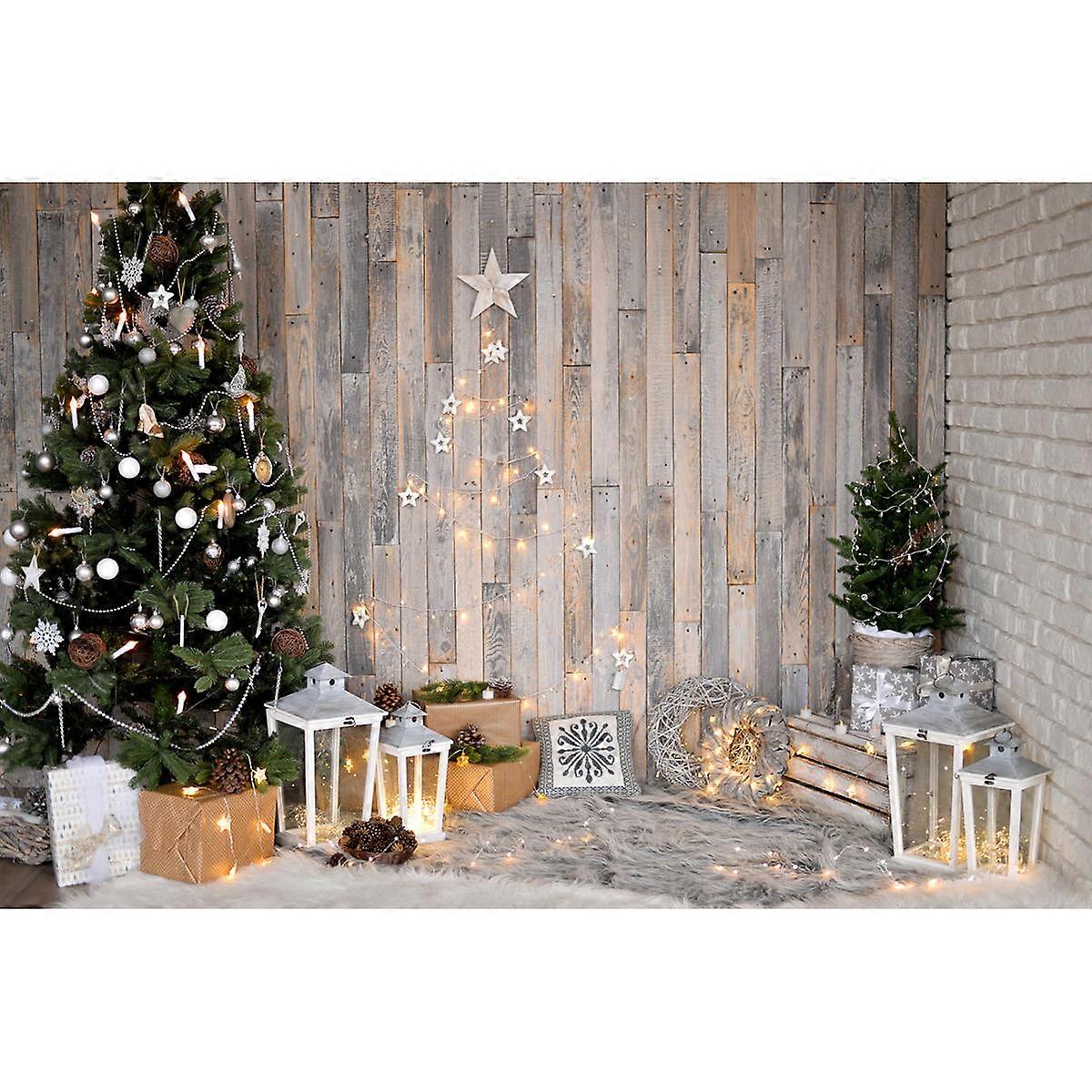 5x3ft Christmas Tree Backdrop Photography Background For Holiday Studio Use 1Pack
