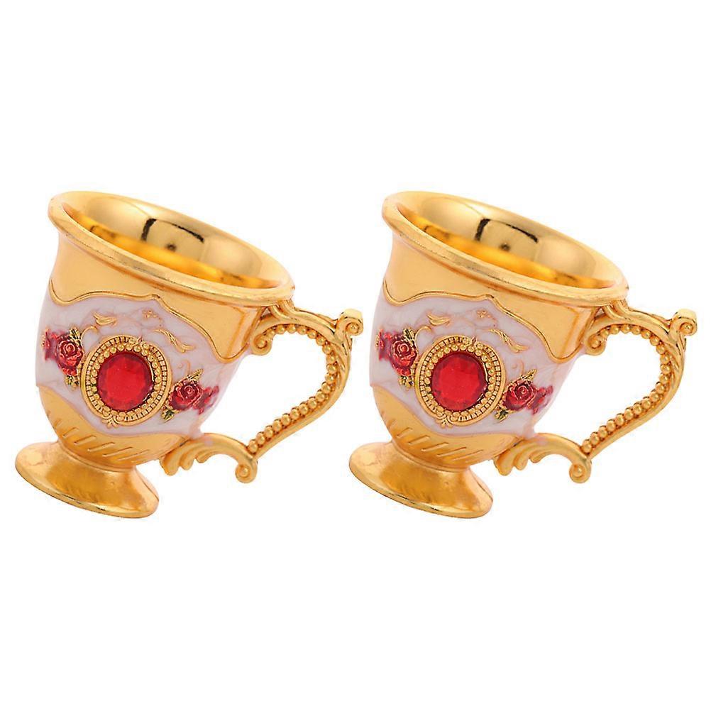 Multi-Function Embossed Wine Container For Celebrations Featuring Smooth Surface And Golden Finish 2Pcs