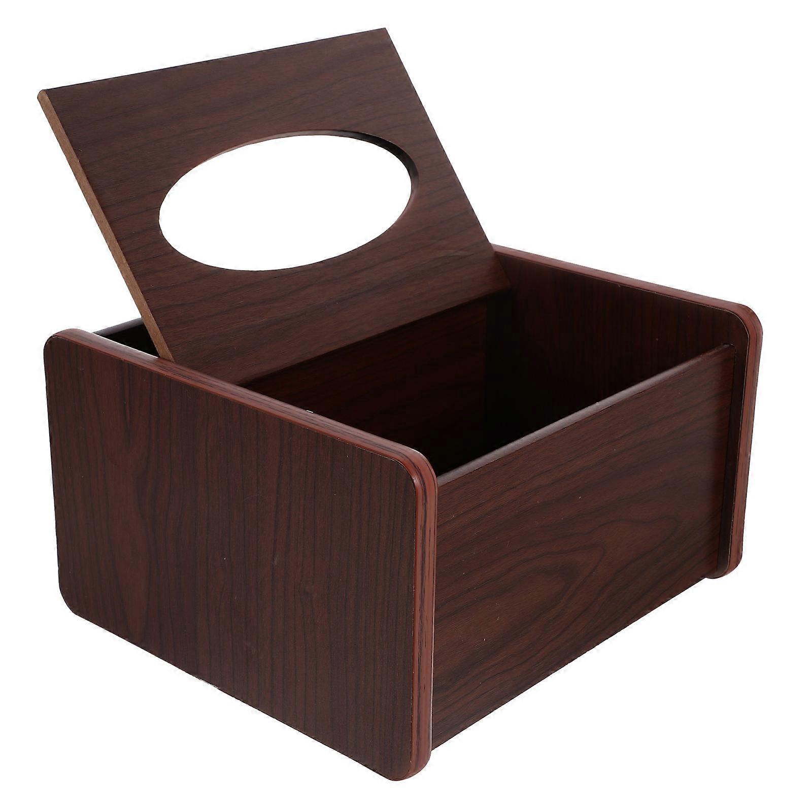 Desktop Tissue Box with Storage for Remote Control and Pen Holder 1 Set