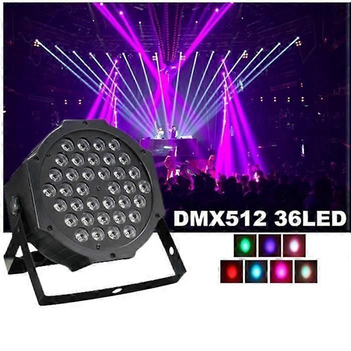 36LED Stage Light,DMX512 DJ Stage Disco Party Light Set + Remote Control
