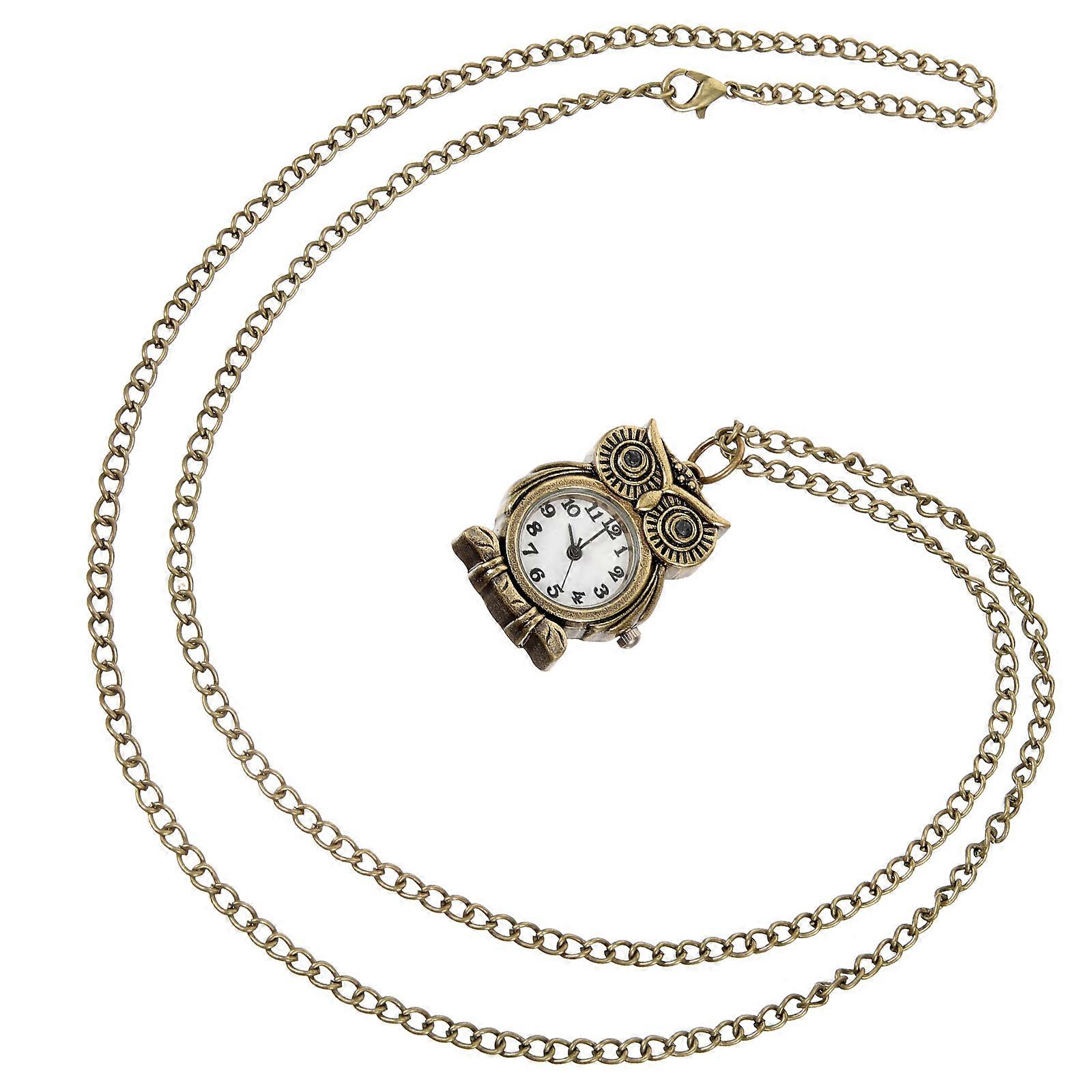 Retro Owl Pocket Watch for Men and Women, Vintage Digital Design, Durable and Stylish for Christmas, Halloween, and Special Occasions