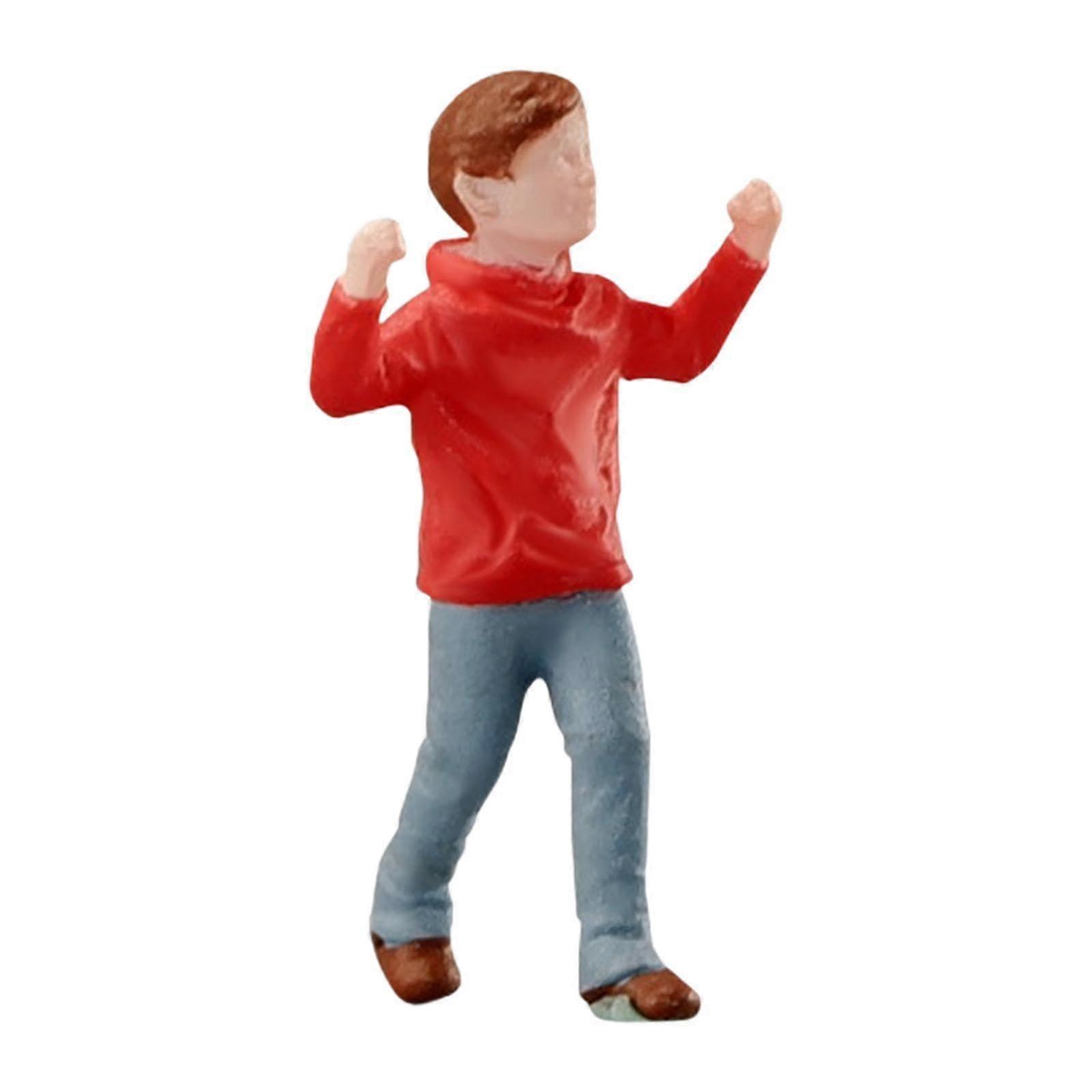 Diorama Figure 1/64 Scale Miniature Figure Desktop Ornament For Train Layout And DIY Craft Toy