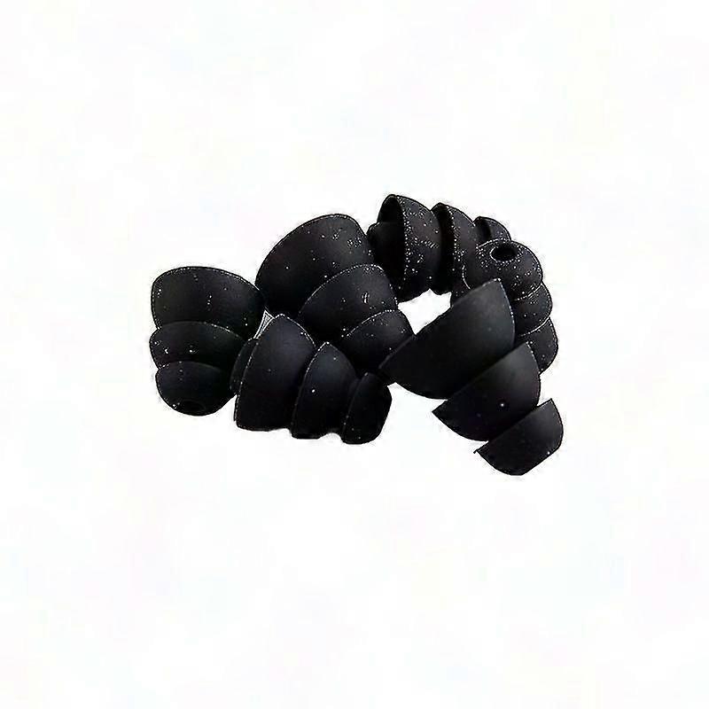 6pcs 3-Layer Silicone Earbud Tips Replacement Covers for In-Ear Earphones