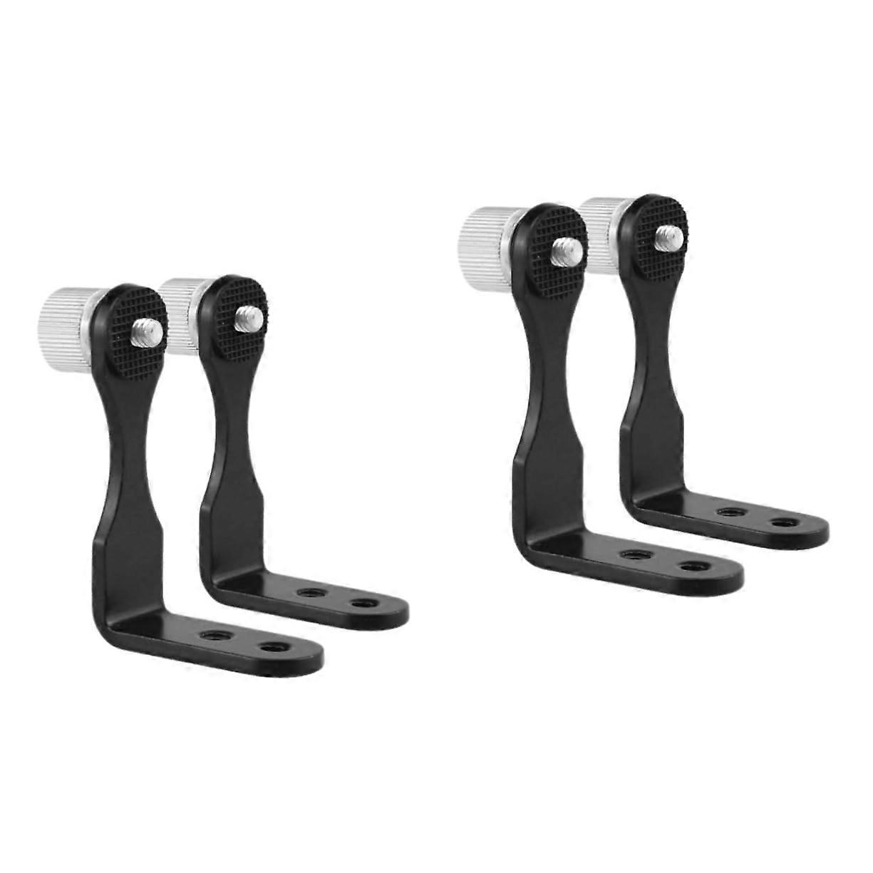 2 Pack Telescope Tripod Mounting Bracket Adapter for Photography Astronomical Binoculars Black