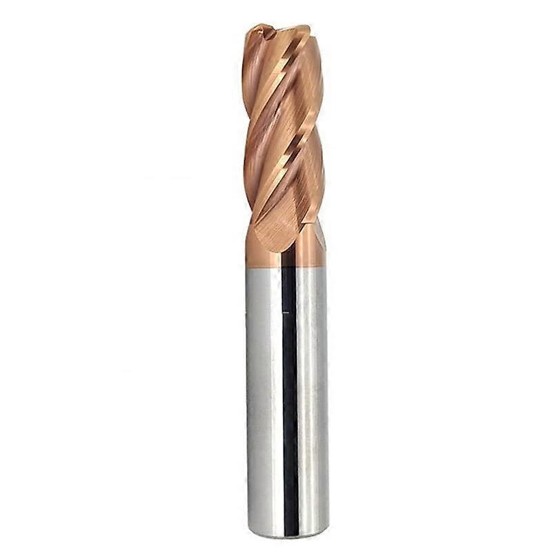 Corner Radius End Mill CNC R Bullnose Cutter Tungsten Carbide Steel Metal Milling Cutter Tool 4 Flutes R0.5 R1 Surface Processing (3R0.5X4DX50L)