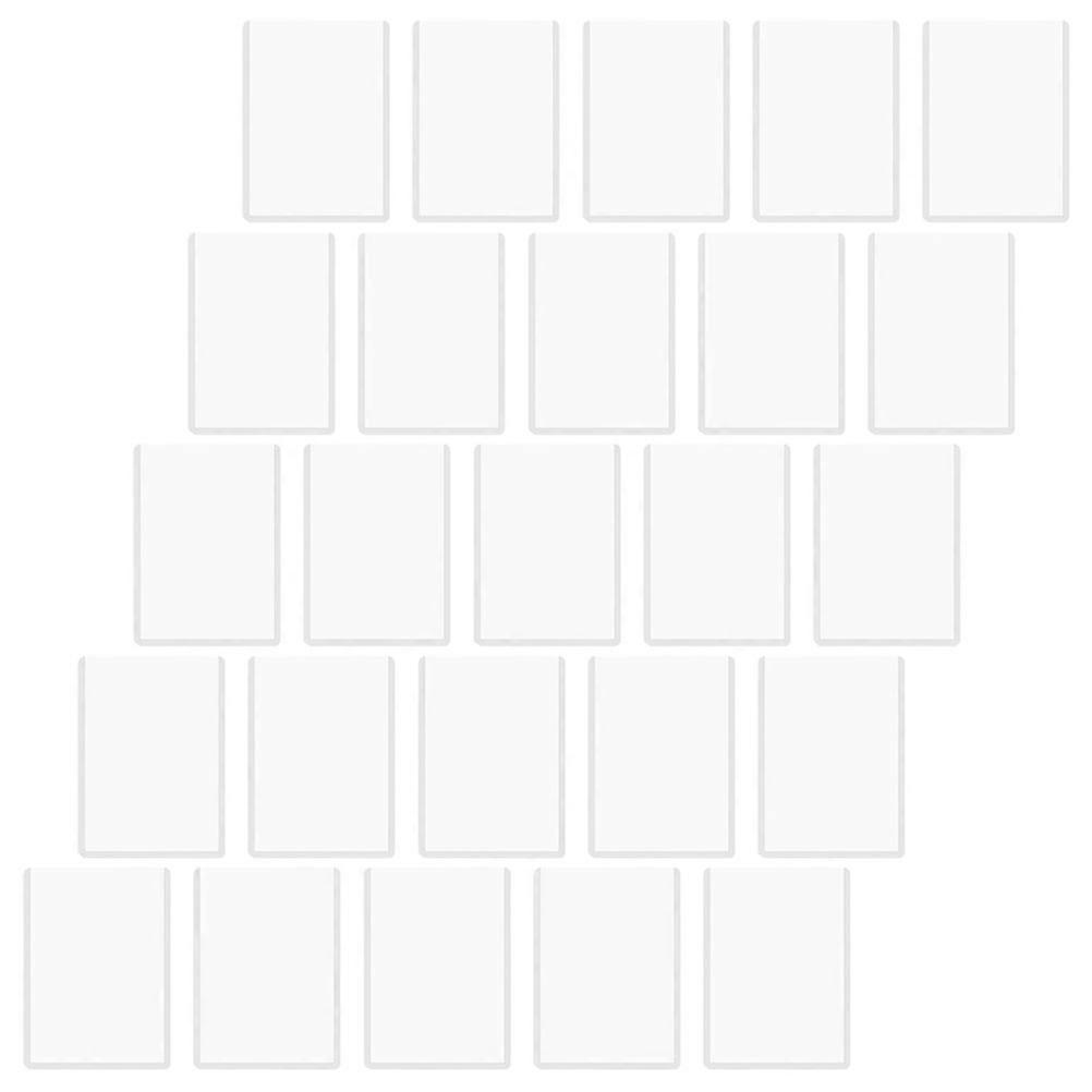 Transparent PVC Card Protective Sleeves for Storing and Protecting Game Cards 25 Pieces