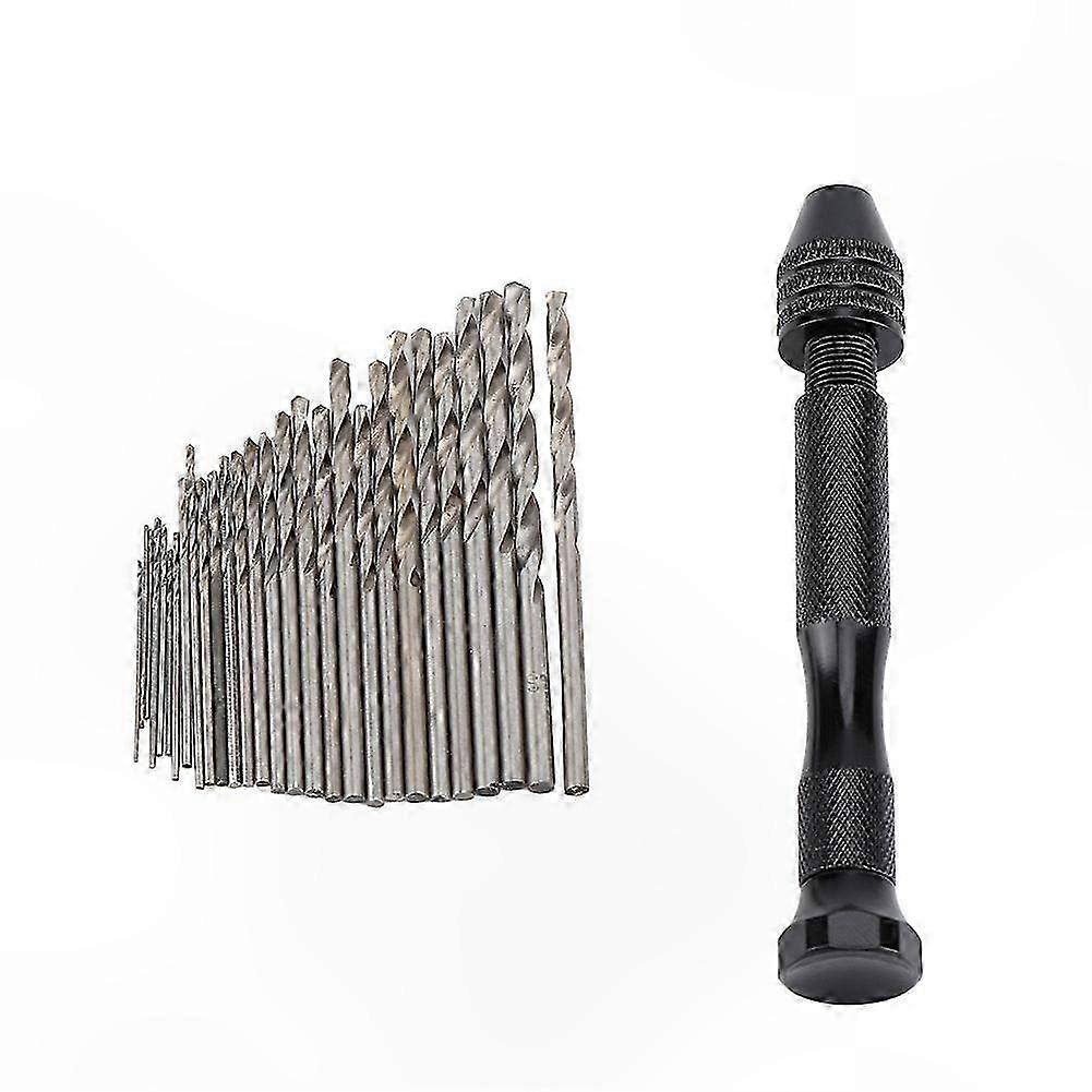 Manual Rotary Drill Set with Bits for Wood and Plastic Crafting Projects