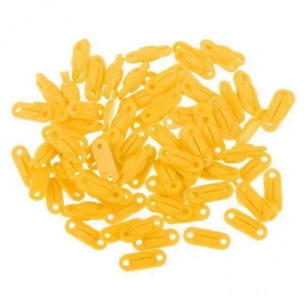 6x100 Pcs Badminton Racket Racquet Grommets Eyelets String Accessory Yellow  S