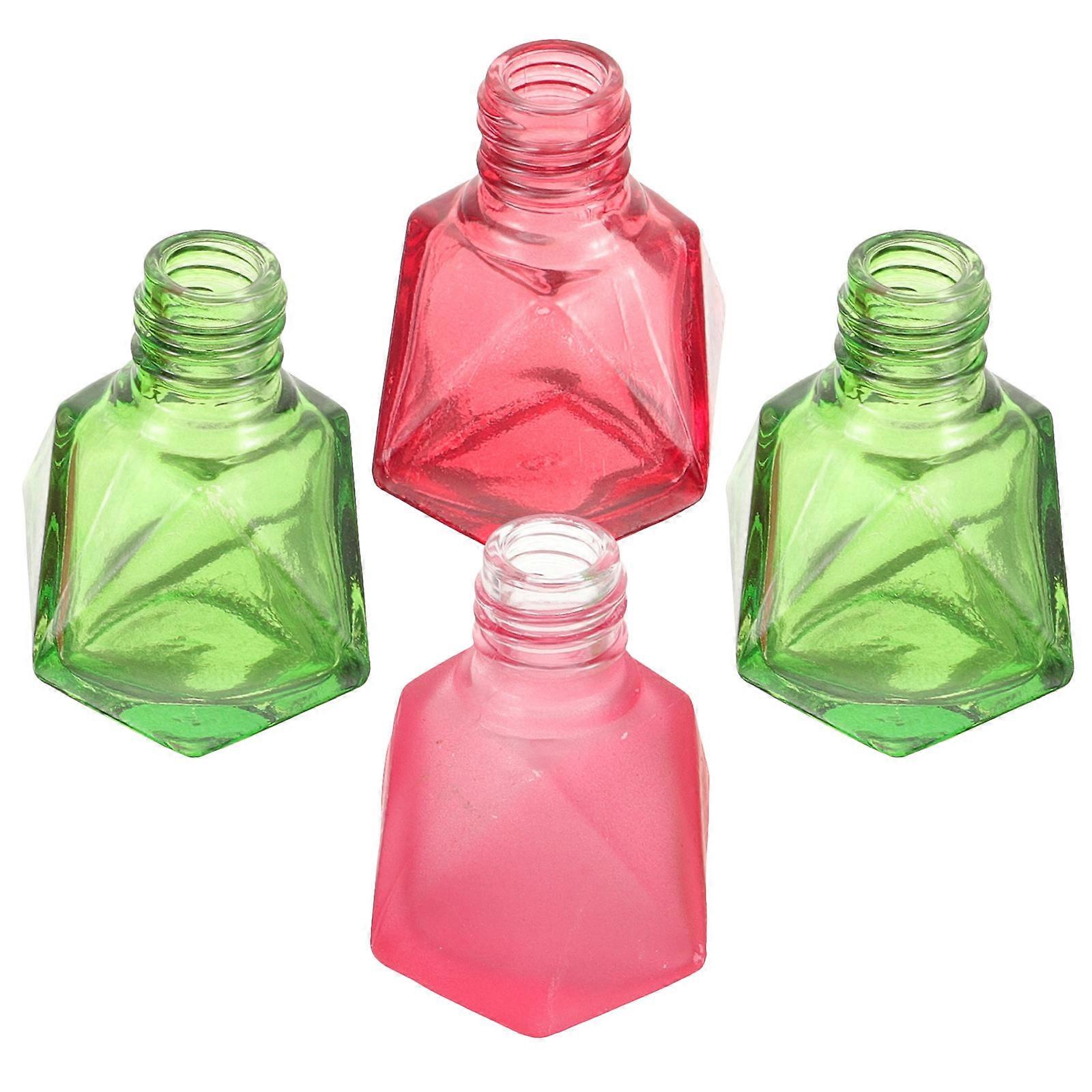 4pcs Empty Nail Polish Bottles Glass Nail Art Polish Bottles Refillable Nail Polish Bottles(10ml)
