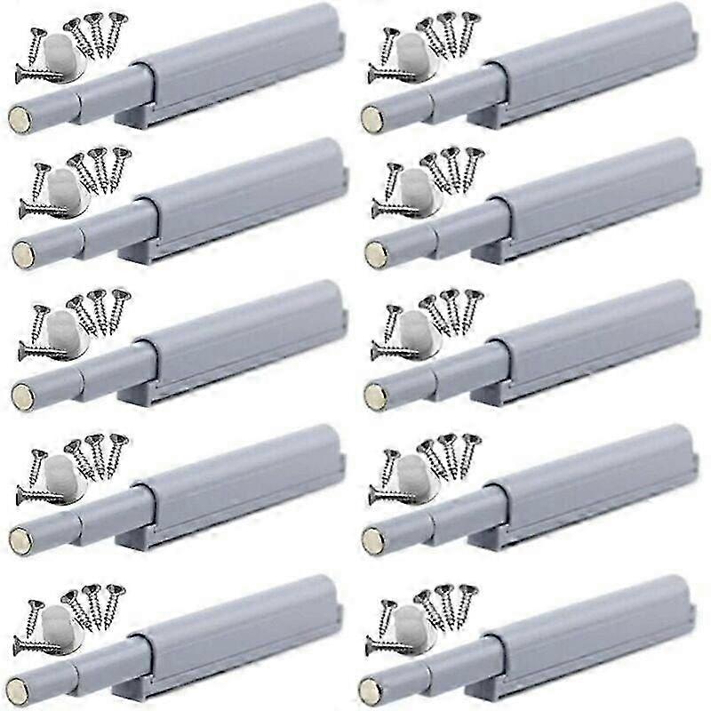 Push-to-open magnetic latches, latches open and close the door with a simple push (10pcs)--