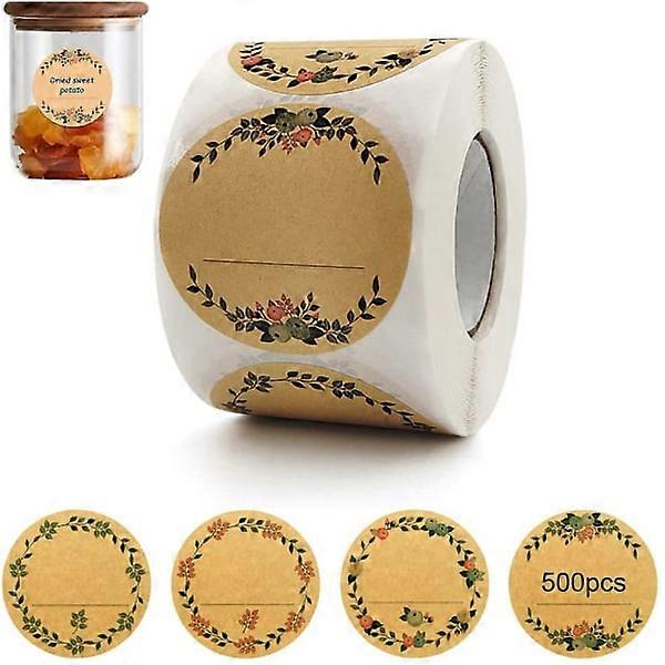 Self-adhesive label, can be used for jars, clothes, kraft paper