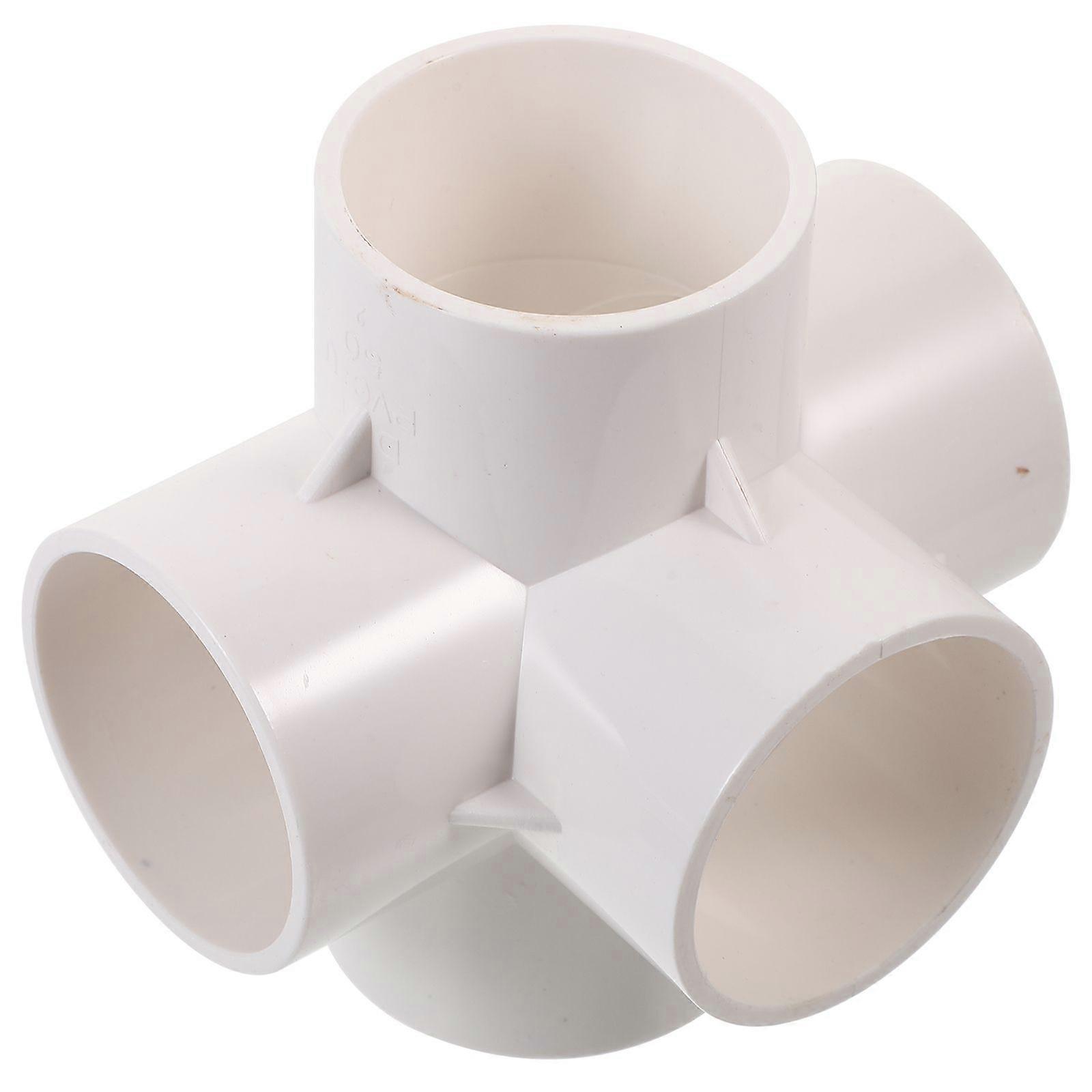 2pcs Pipe Fitting 5-way 1-1/2 Pipe Connector For Greenhouse Shed Storage Frame