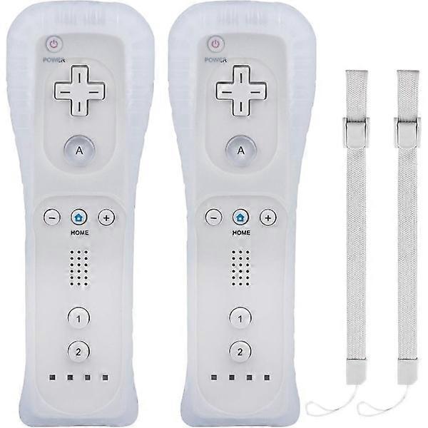 2 Wii Controllers - Silicone Case Remote Control - w - Wii Controller Set