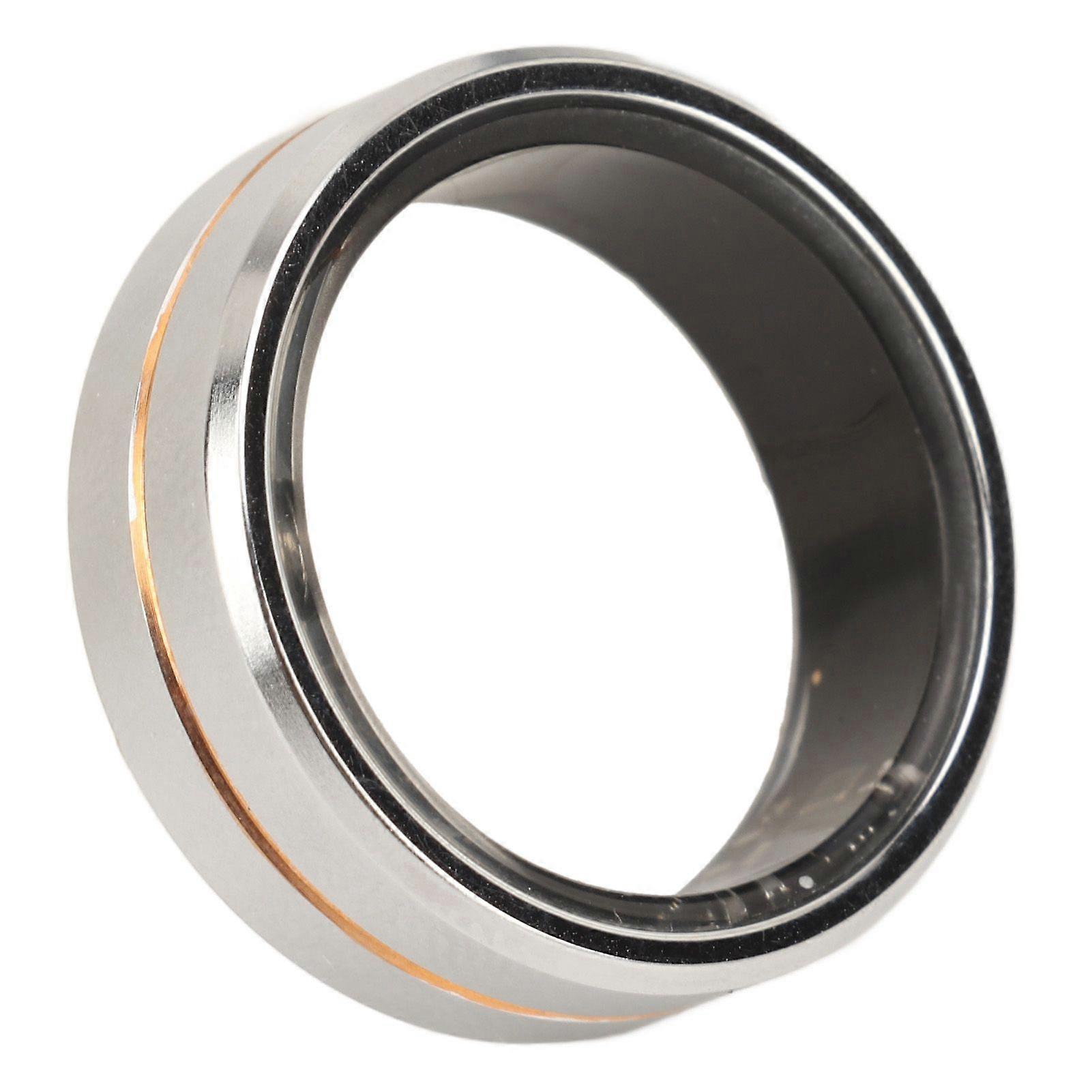 Smart Ring Silver Waterproof Remote Control Shooting Smart Health Tracker Ring for Fitness Sleeping Monitoring No. 8