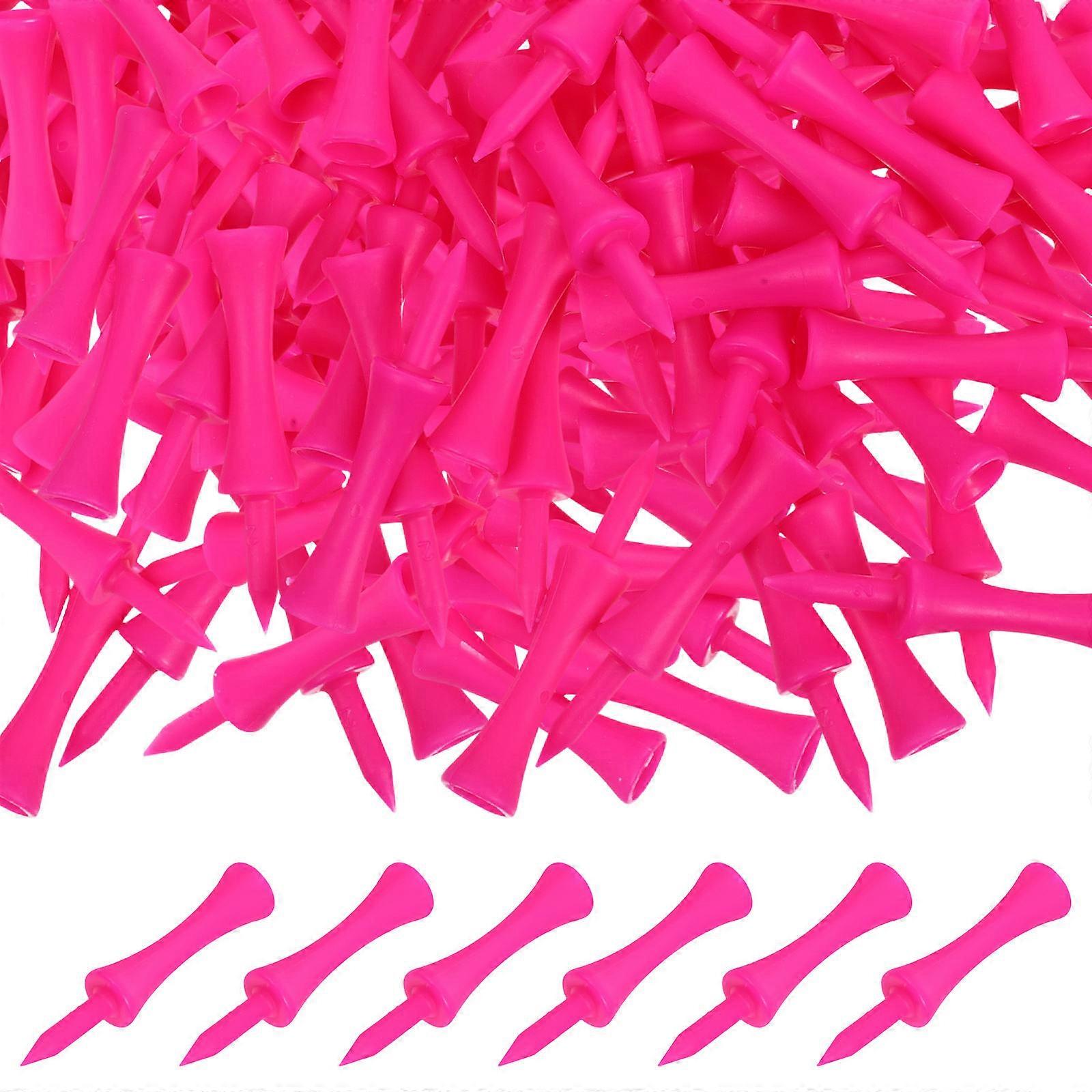 100pcs Durable Unbreakable Plastic Golf Tees Lightweight for Adults Practice Driving Range Optimal Ball Position Secure Placement