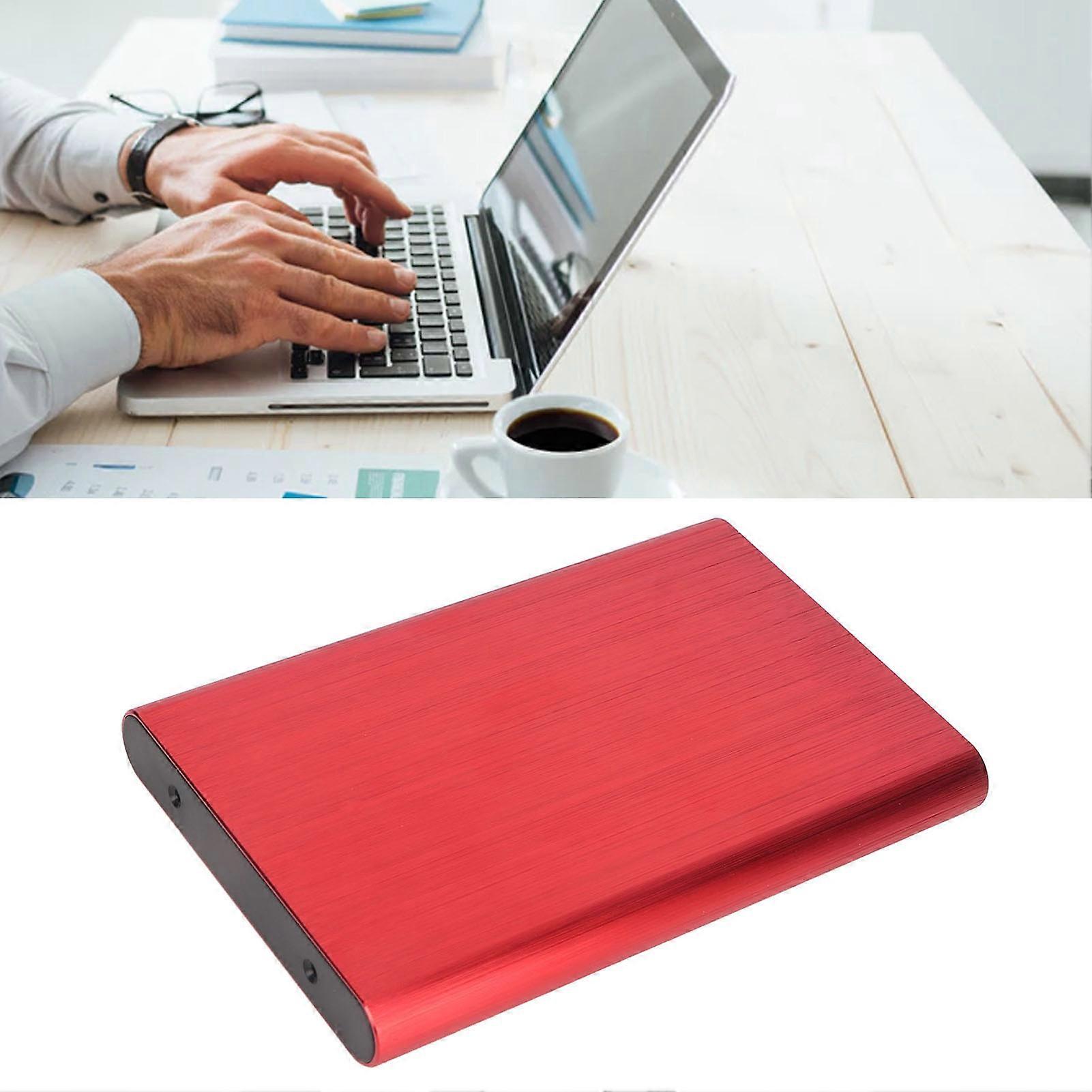 2.5 Inch SATA HDD Enclosure Type C 10Gbps Portable Case Red