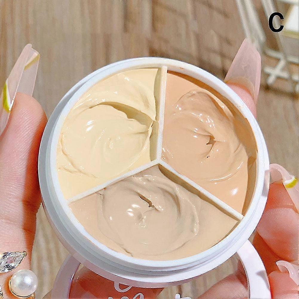 2025 3 Colors Concealer Palette Eyeshadow Base Palette Matte Contour Concealer