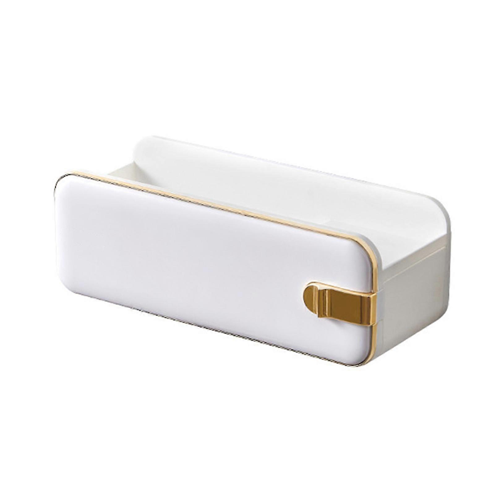 Wall Mounted Storage Rack Multipurpose Punch-Free Draining Bathroom Holder