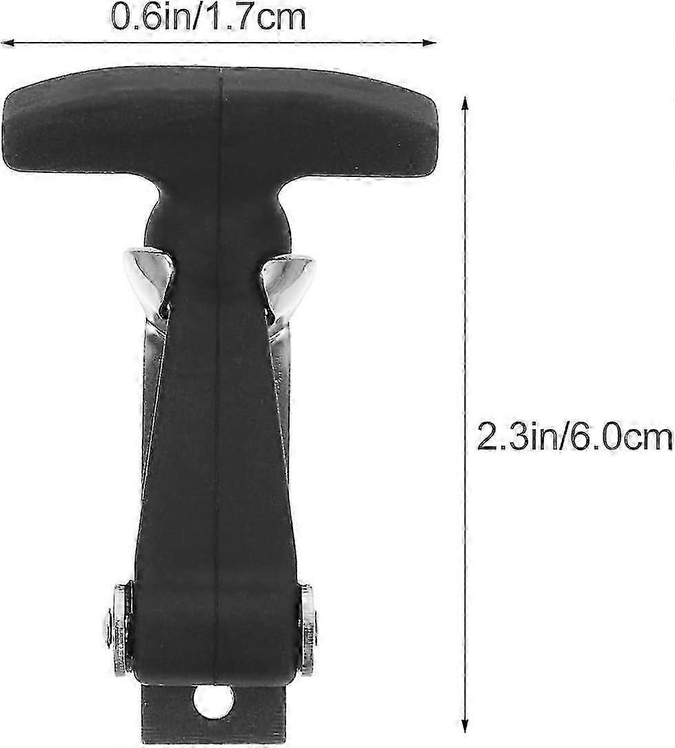 Fermeture à glissière à poignée en T, loquet de capot en caoutchouc antichoc, loquet à poignée en T pour remorque RV, refroidisseur moulé1pcs (ShiKai)