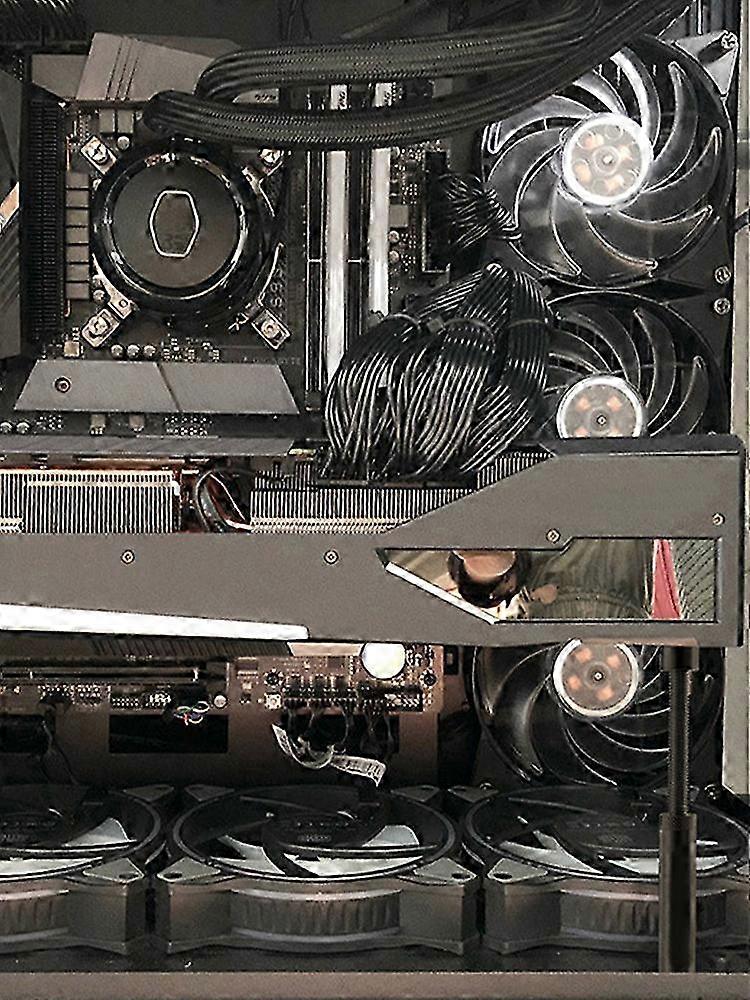 Mini Rotating Graphics Card Support - Black 2025