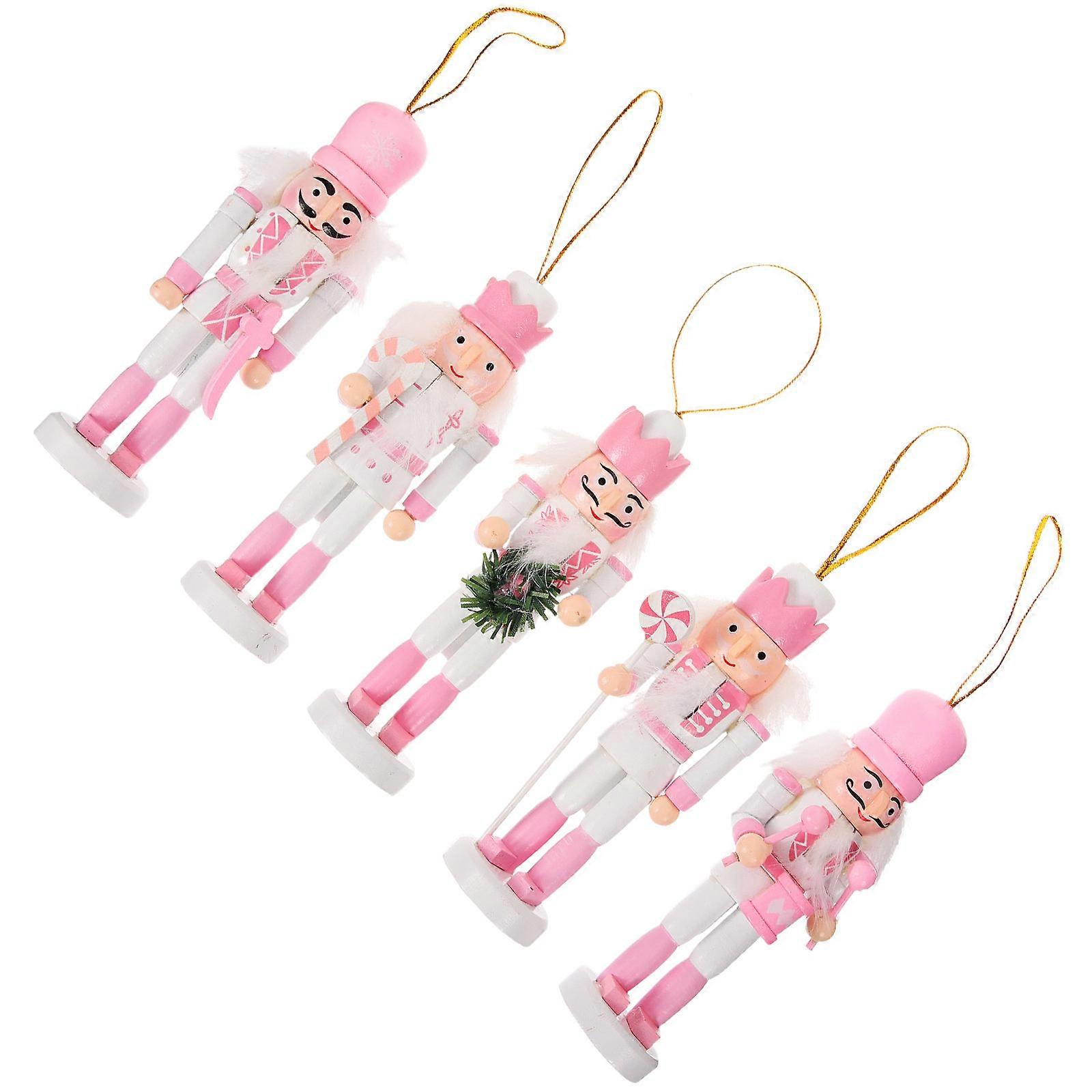 Festival Nutcracker Wooden Nutcracker Decoration for Decor 25Pcs