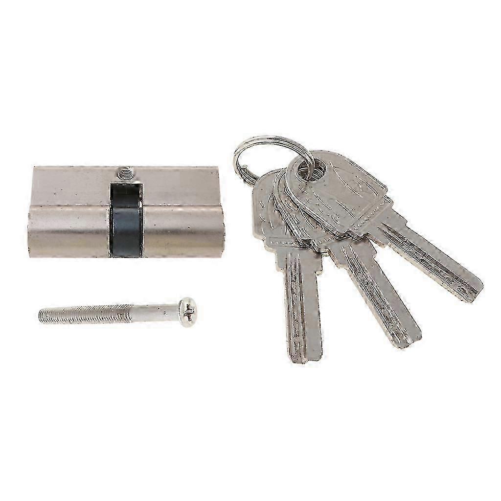 Door Lock Cylinder with 3 Keys Entrance Door Lock Single Open Lock Cylinder