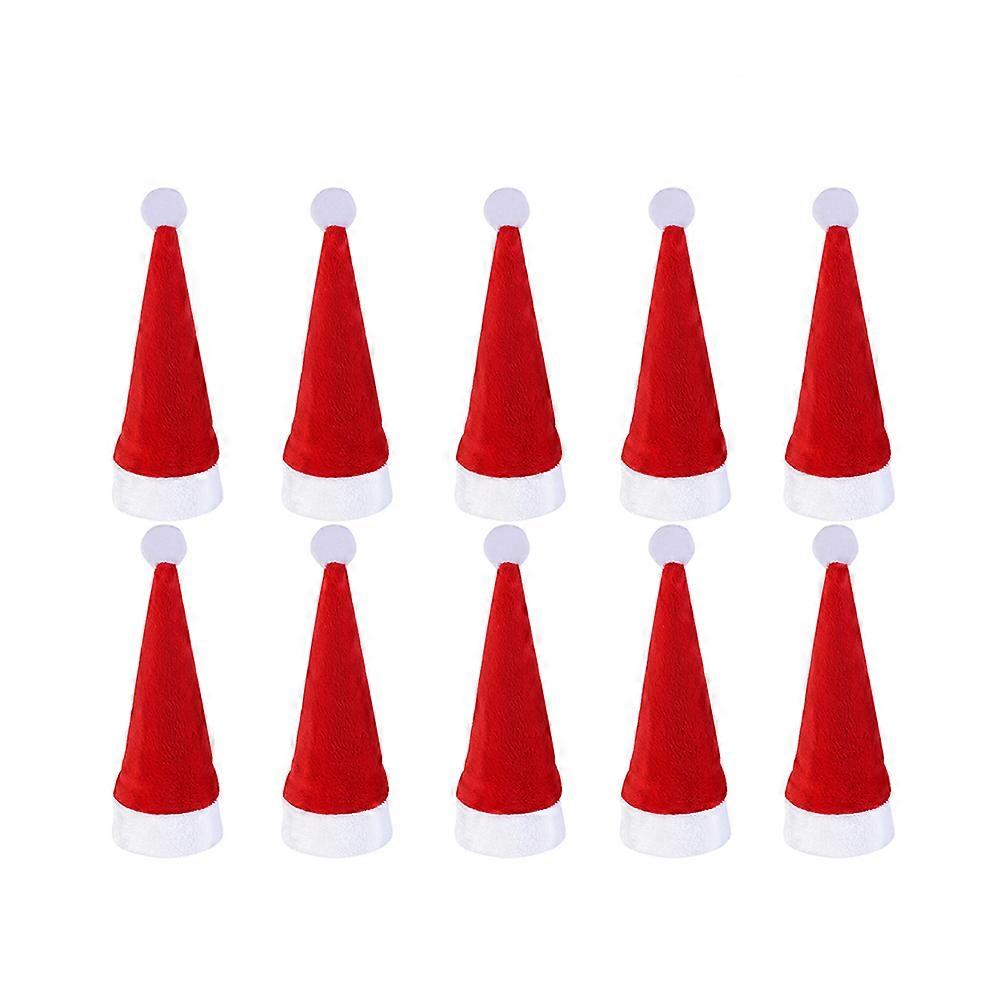 Christmas Tableware Holder for Decoration Use 10Pcs Red Silverware Holder
