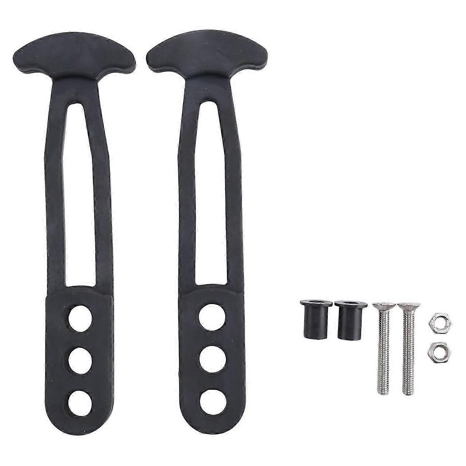 2 Pack Boat Telescoping Ladder Rubber Strap Boarding Fixed Lock Belt Adjustable 3-Hole for Pontoon B
