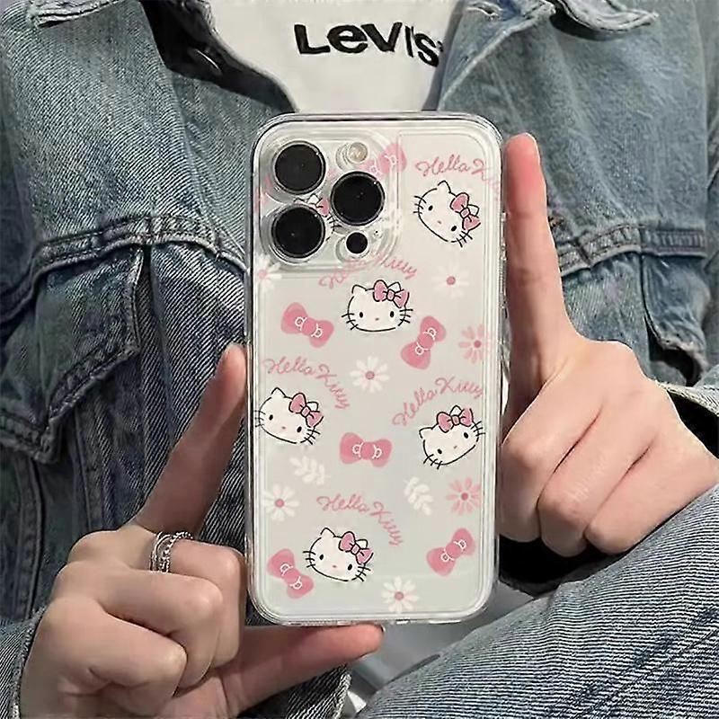 Cute Kuromi Pochacco Hello Kitty Case for Iphone 15 Pro Max 11 12 13 14 Pro Max 6 6S 7 8 Plus 12 Mini XS Max XR SE 2 3 Shell