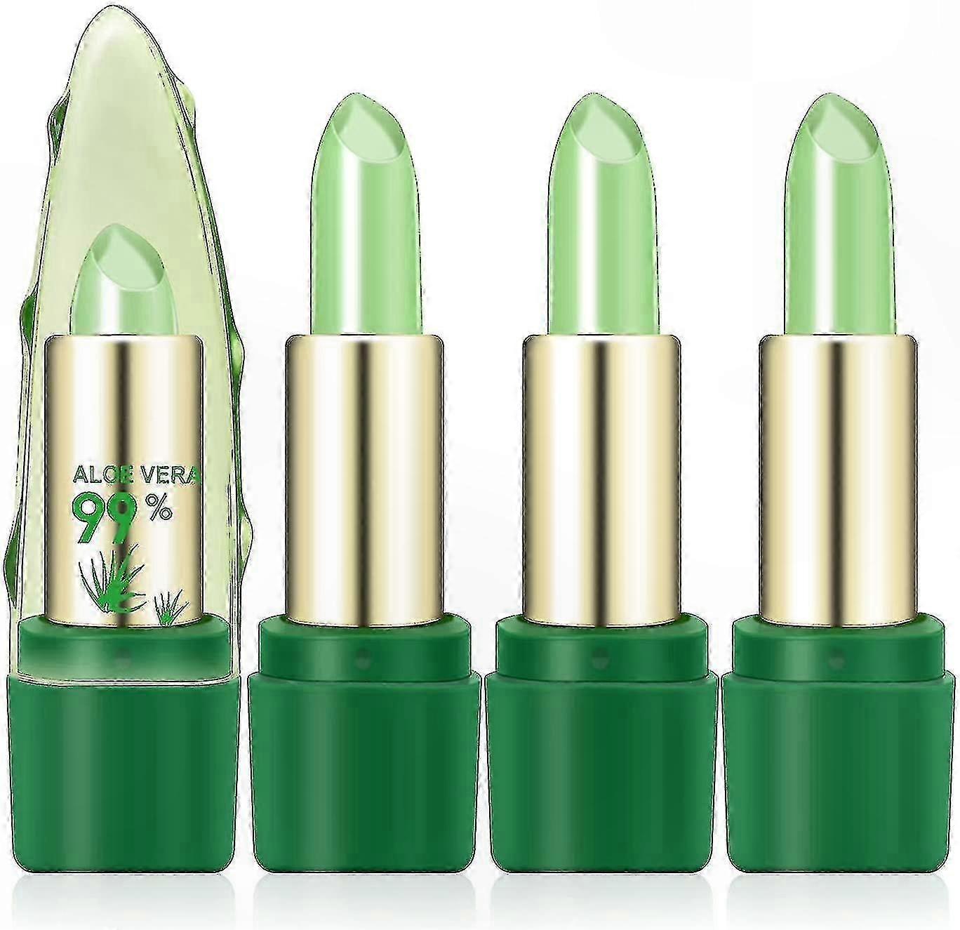 3-Piece Temperature-Sensitive Color Change Lipstick Set with Aloe Vera Extract for Makeup Enthusiasts