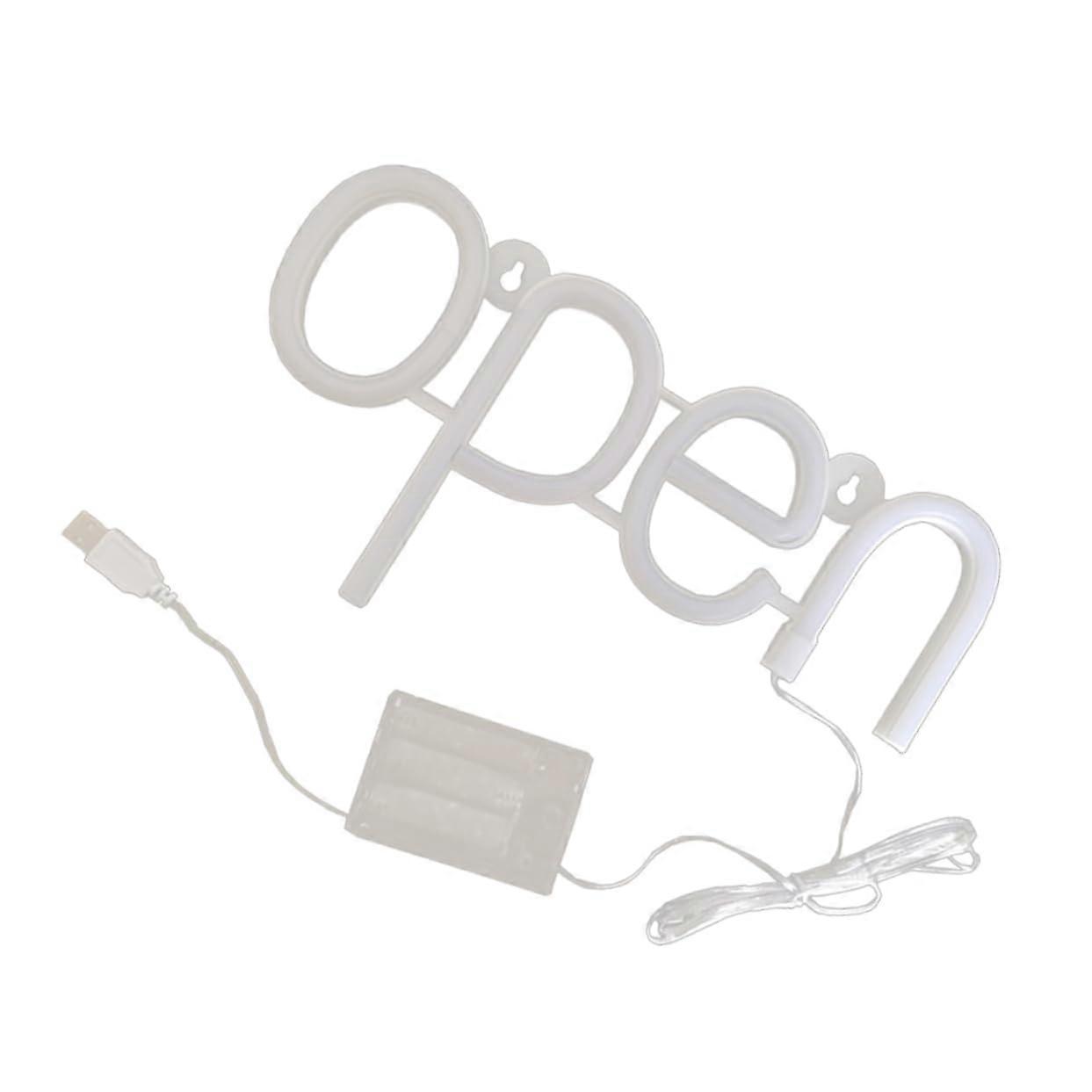 Neon Sign Wall Mount Open LED Neon Light Battery Powered Letter Lights