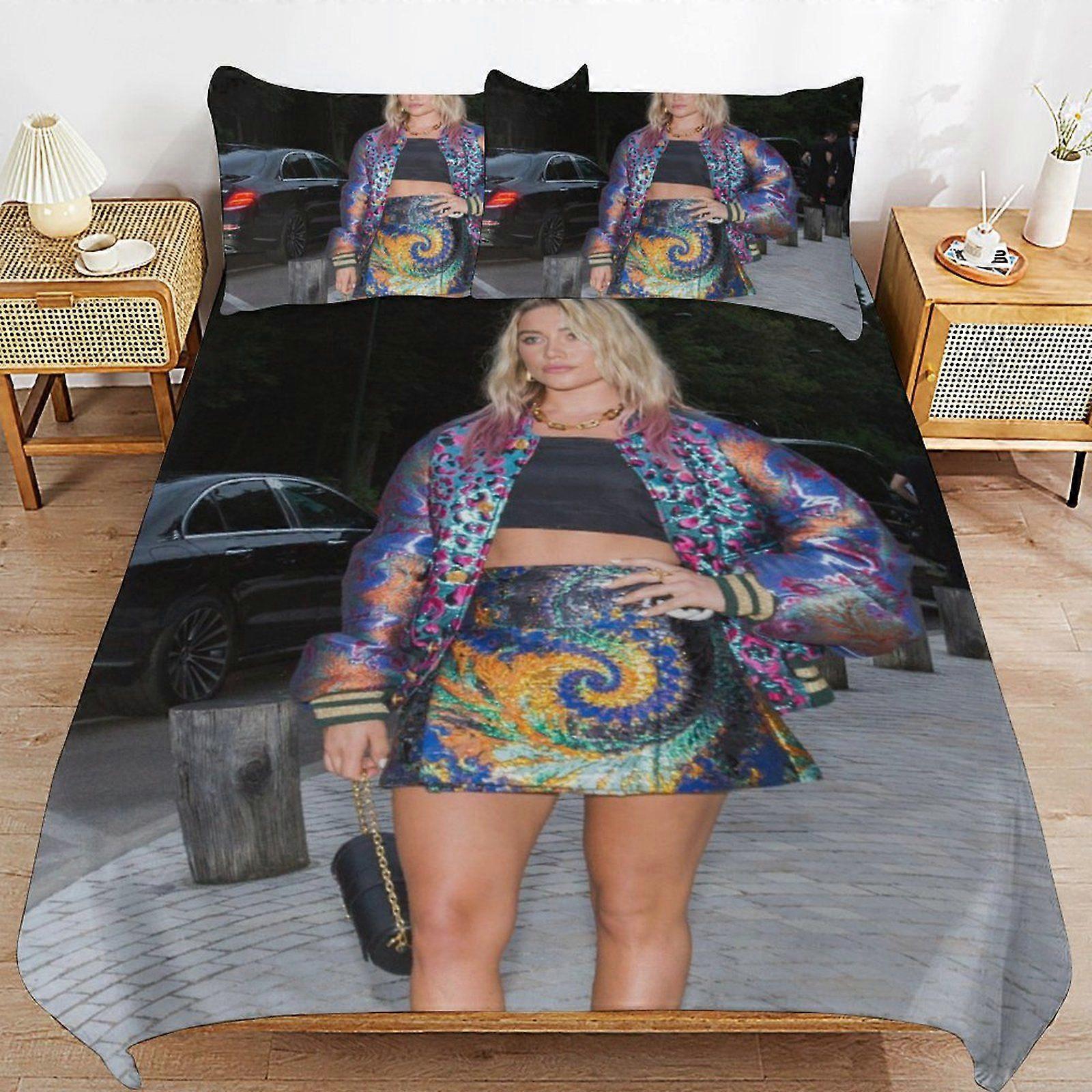 a575 Florence Pugh Hotel Style Sleep Texture Consistent Fabric Secure Fit Closure Duvet Cover Sets Advantage n575