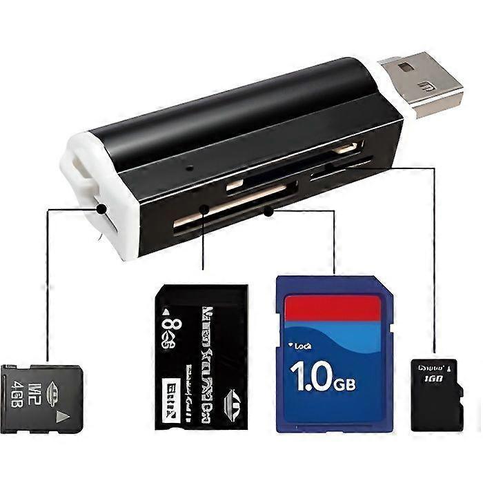 M2 Multi Card Slot Card Reader Micro SD MMC USB Adapter SDHC Reader