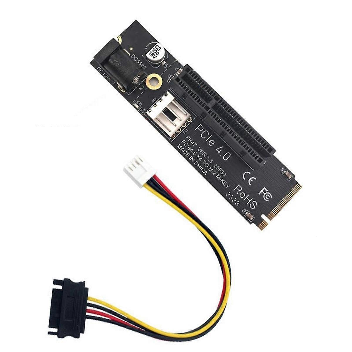 NGFF to PCI-E X4 Slot Convert Adapter M2 Port to PCIE Expansion Card Compatible with X1 X4 X8 X16 P